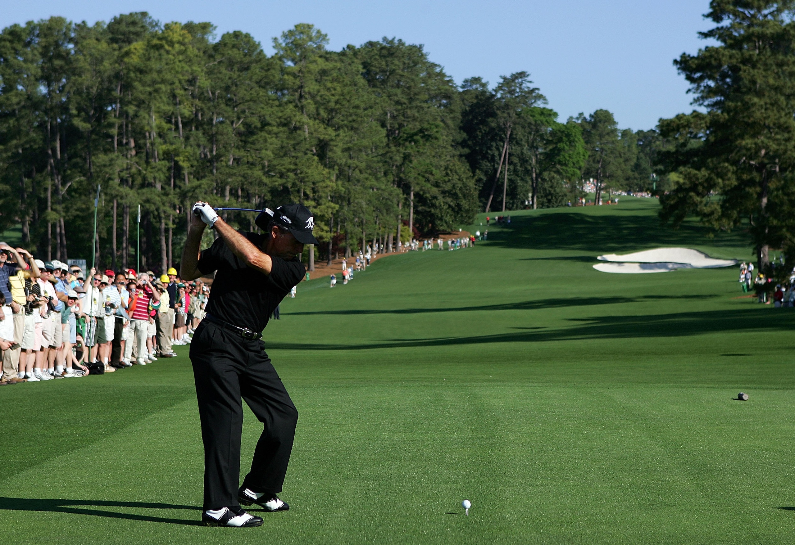 AUGUSTA, GA - APRIL 02: Gary Player of South Africa hits his tee shot on the eighth hole during the first practice day prior to the start of The Masters at the Augusta National Golf Club on April 2, 2007 in Augusta, Georgia. (Photo by Andrew Redington/G AUGUSTA, GA - APRIL 02: Gary Player of South Africa hits his tee shot on the eighth hole during the first practice day prior to the start of The Masters at the Augusta National Golf Club on April 2, 2007 in Augusta, Georgia. (Photo by Andrew Redington/G