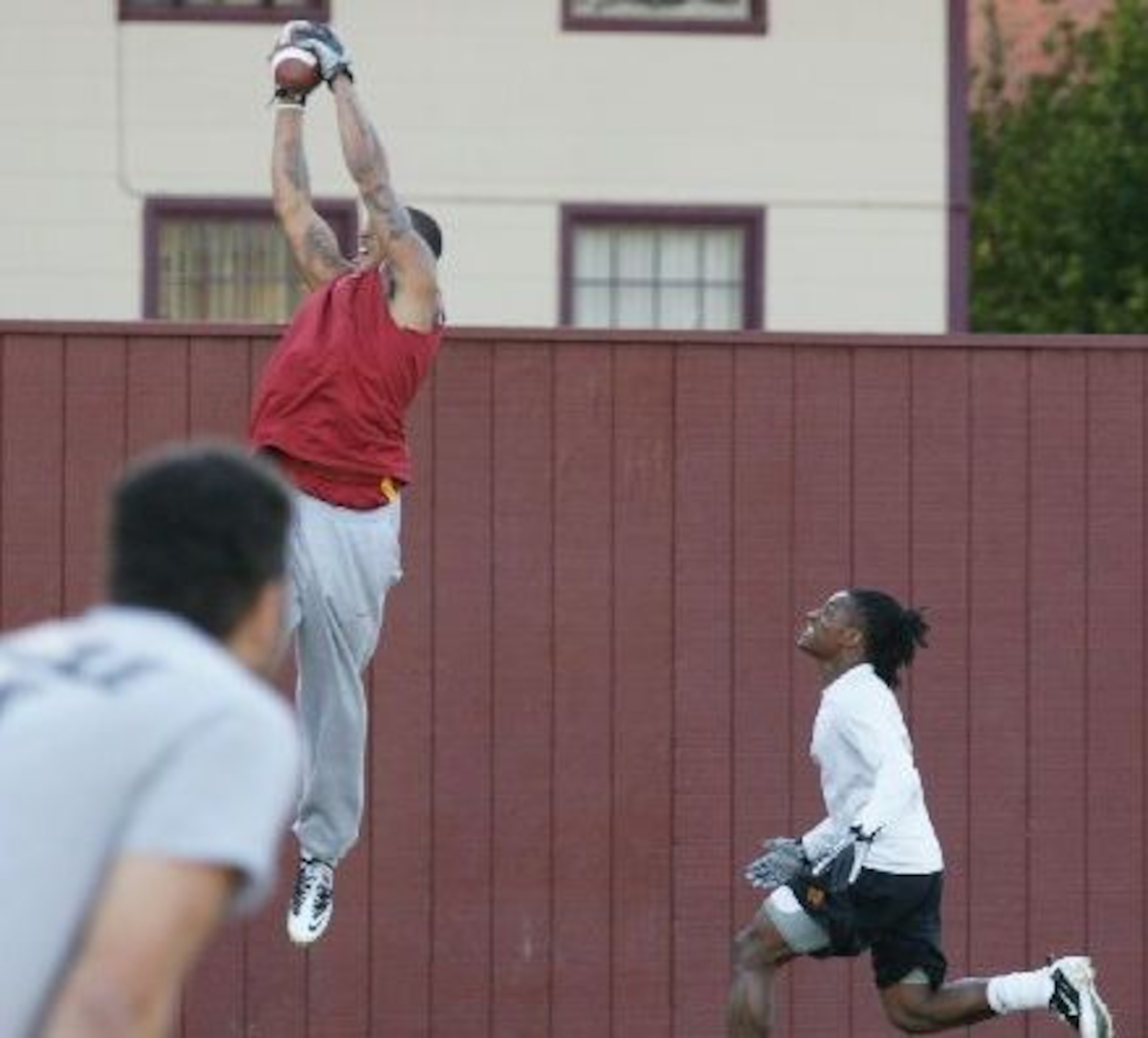 Kyle Prater goes high