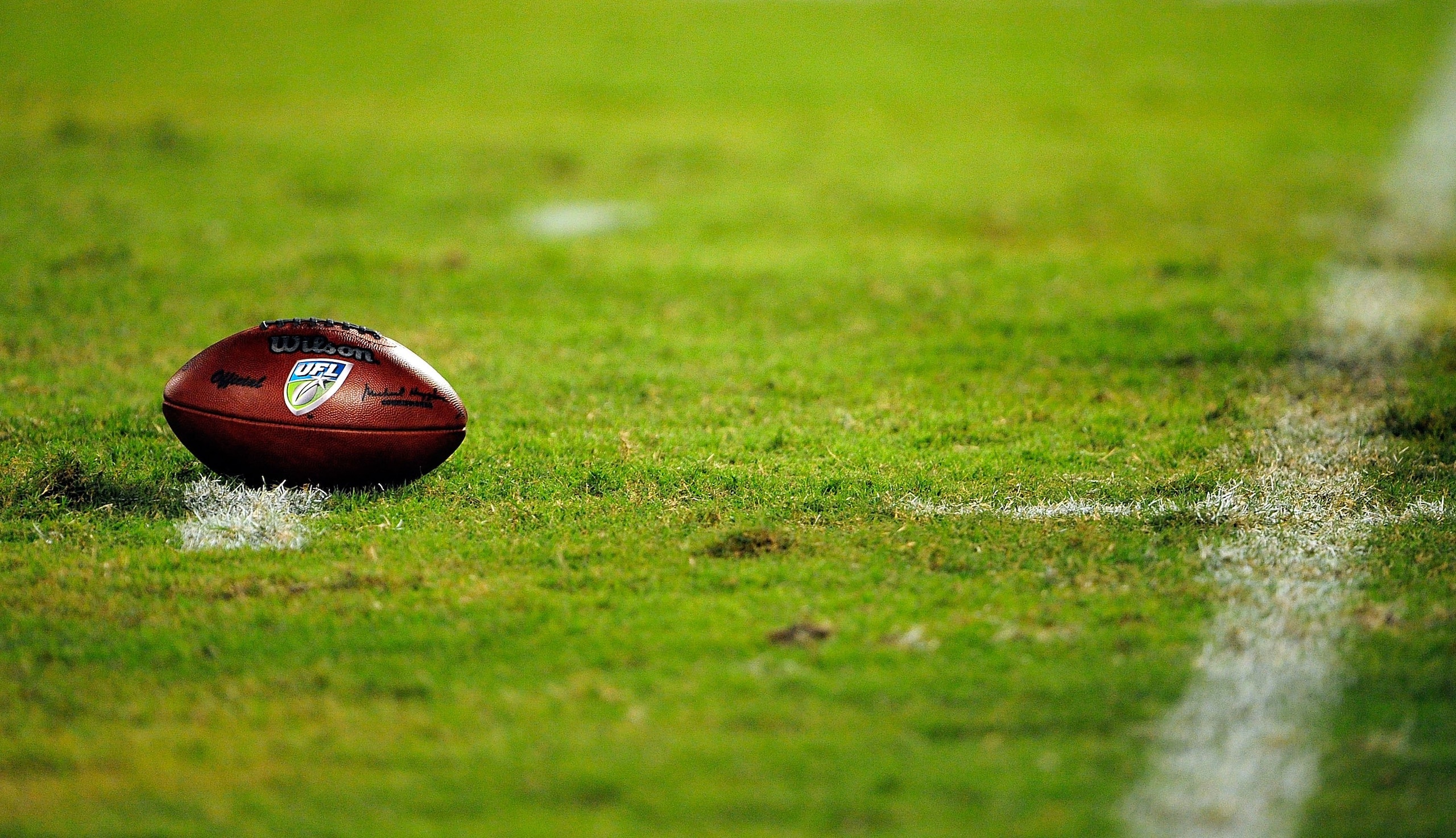 ORLANDO, FL - OCTOBER 22:  A ball on the field during the game between the California Redwoods and the Florida Tuskers at the Florida Citrus Bowl on October 22, 2009 in Orlando, Florida.  (Photo by Sam Greenwood/Getty Images)