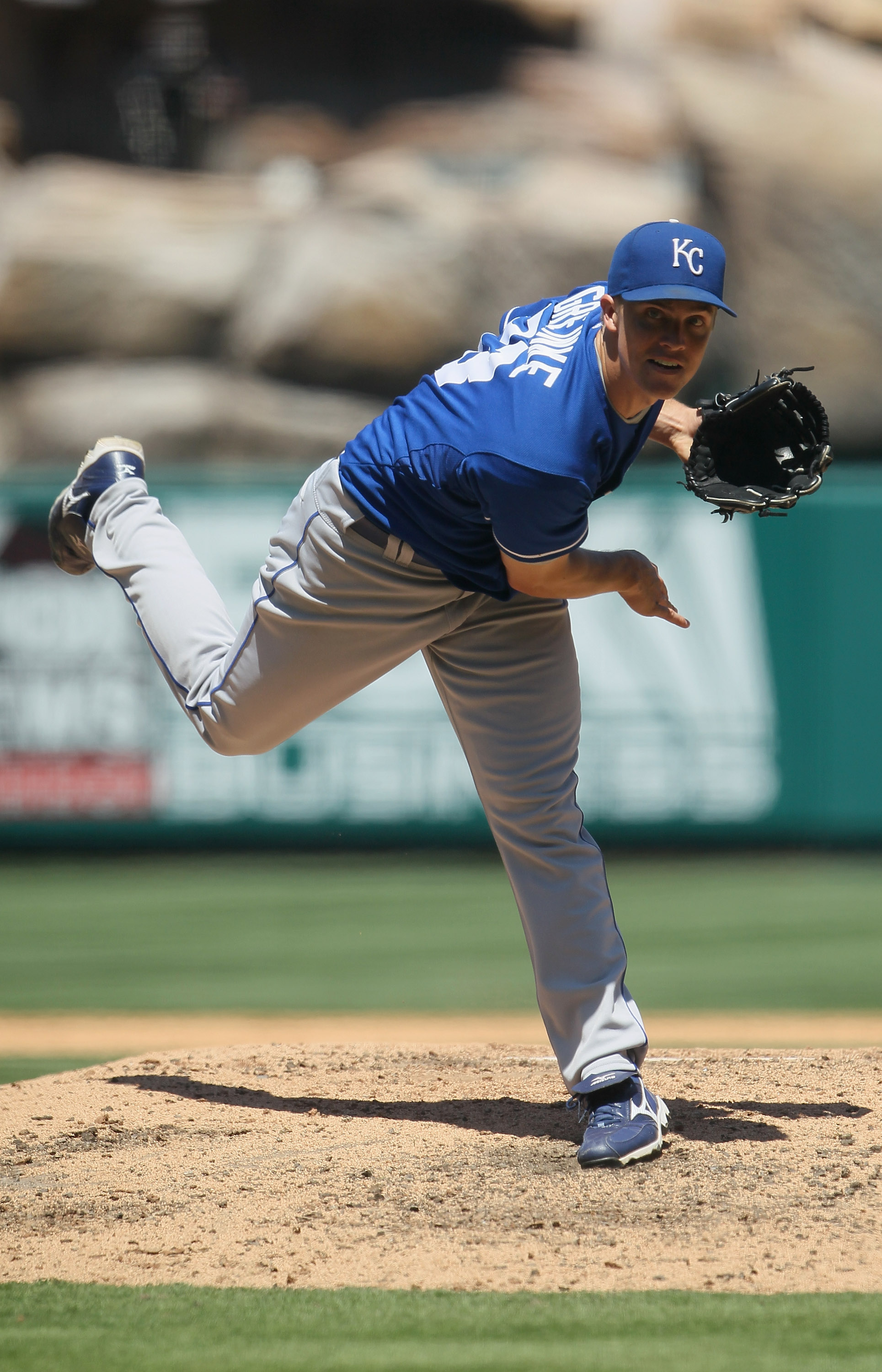 Los Angeles Dodgers pitcher Zack Greinke is 55th in the list. Greinke has  also played for the Kansas City Royals, Milwaukee Brewers and Los Angeles  Angels of Anaheim.