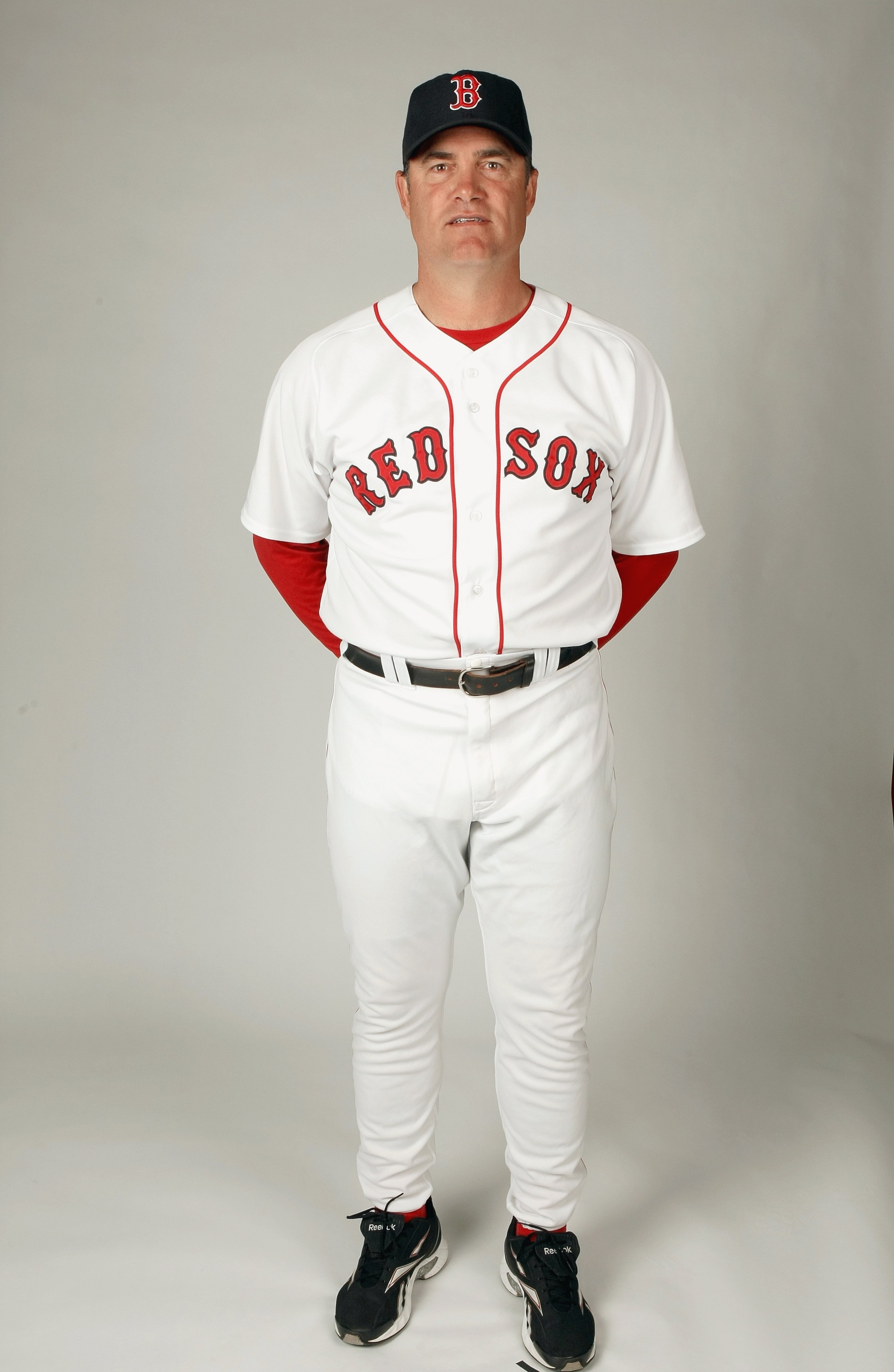 FORT MYERS,FLORIDA - FEBRUARY 22:  John Farrell #52 of the Boston Red Sox poses during photo day at the Red Sox spring training complex on February 22, 2009 in Fort Myers, Florida. (Photo by: Nick Laham/Getty Images)