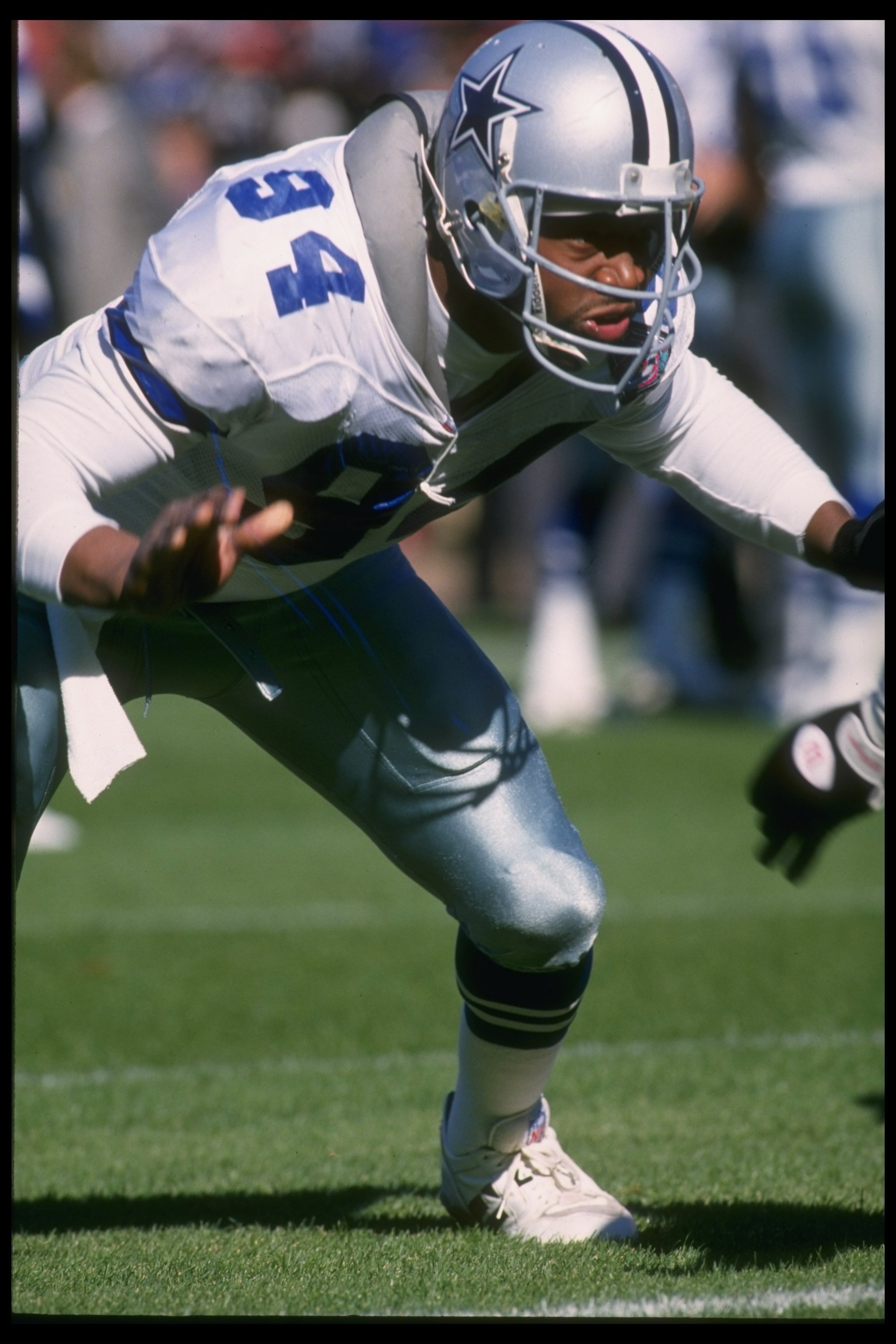 15 Oct 1995: Defensive lineman Charles Haley of the Dallas Cowboys looks on during a game against the San Diego Chargers at Jack Murphy Stadium in San Diego, California. The Cowboys won the game, 23-9. 15 Oct 1995: Defensive lineman Charles Haley of the Dallas Cowboys looks on during a game against the San Diego Chargers at Jack Murphy Stadium in San Diego, California. The Cowboys won the game, 23-9.