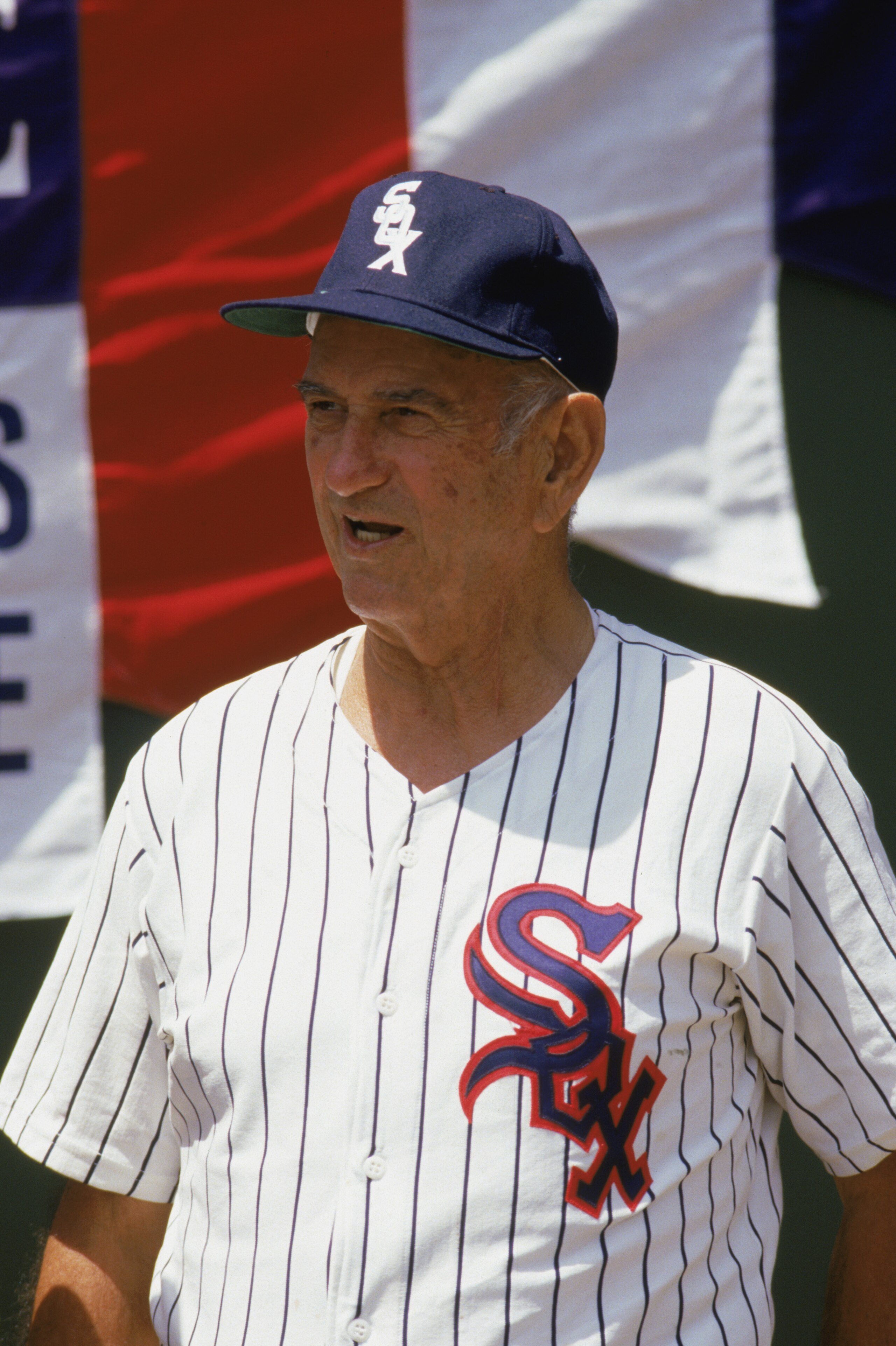 1986: Former Chicago White Sox player Luke Appling '30-'50, looks on during the 1986 season. (Photo by: Stephen Dunn/Getty Images) 1986: Former Chicago White Sox player Luke Appling '30-'50, looks on during the 1986 season. (Photo by: Stephen Dunn/Getty Images)