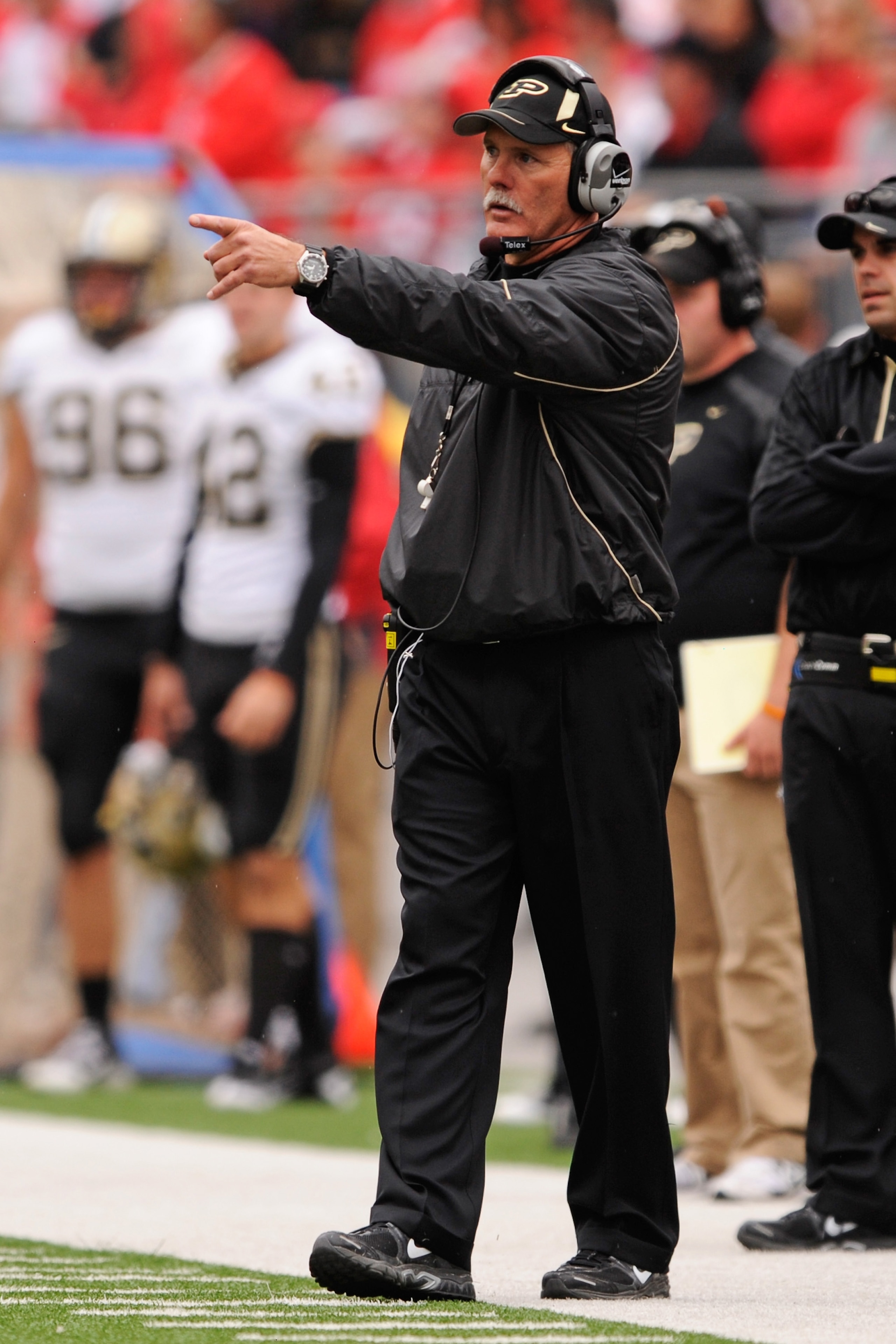 COLUMBUS, OH - OCTOBER 23: Head Coach Danny Hope of the Purdue Boilermakers directs his team from the sideline as they play the Ohio State Buckeyes at Ohio Stadium on October 23, 2010 in Columbus, Ohio. (Photo by Jamie Sabau/Getty Images) COLUMBUS, OH - OCTOBER 23: Head Coach Danny Hope of the Purdue Boilermakers directs his team from the sideline as they play the Ohio State Buckeyes at Ohio Stadium on October 23, 2010 in Columbus, Ohio. (Photo by Jamie Sabau/Getty Images)