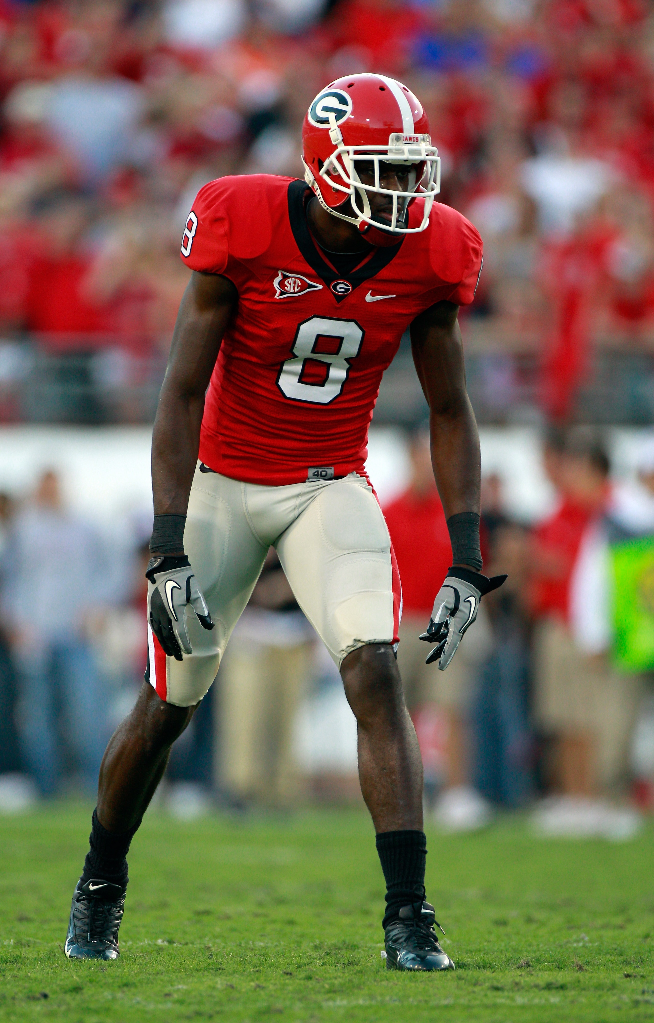 JACKSONVILLE, FL - OCTOBER 30: A.J. Green #8 of the Georgia Bulldogs prepares to run a pattern during the game against the Florida Gators at EverBank Field on October 30, 2010 in Jacksonville, Florida. (Photo by Sam Greenwood/Getty Images) JACKSONVILLE, FL - OCTOBER 30: A.J. Green #8 of the Georgia Bulldogs prepares to run a pattern during the game against the Florida Gators at EverBank Field on October 30, 2010 in Jacksonville, Florida. (Photo by Sam Greenwood/Getty Images)
