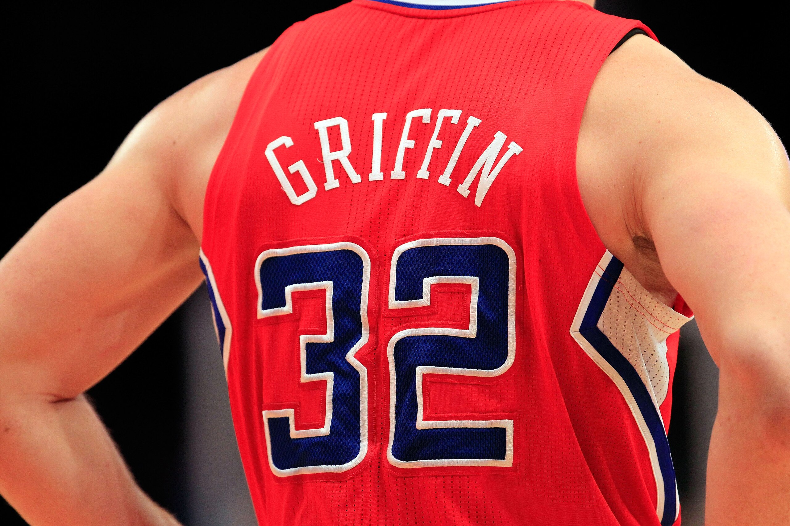 NEW YORK, NY - FEBRUARY 09:  A detailed view of the jersey worn by Blake Griffin #32 of the Los Angeles Clippers during the game against the New York Knicks at Madison Square Garden on February 9, 2011 in New York City. NOTE TO USER: User expressly acknow