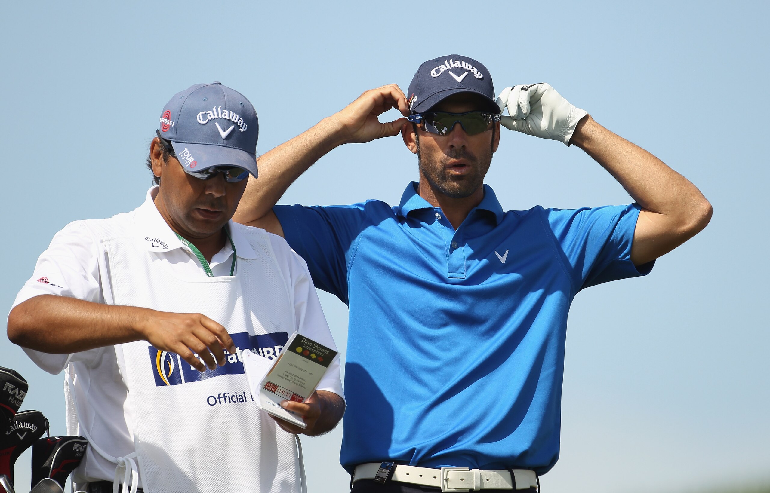 DUBAI, UNITED ARAB EMIRATES - FEBRUARY 13:  Alvaro Quiros of Spain looks on during the final round for the 2011 Omega Dubai desert Classic held on the Majilis Course at the Emirates Golf Club on February 13, 2011 in Dubai, United Arab Emirates.  (Photo by