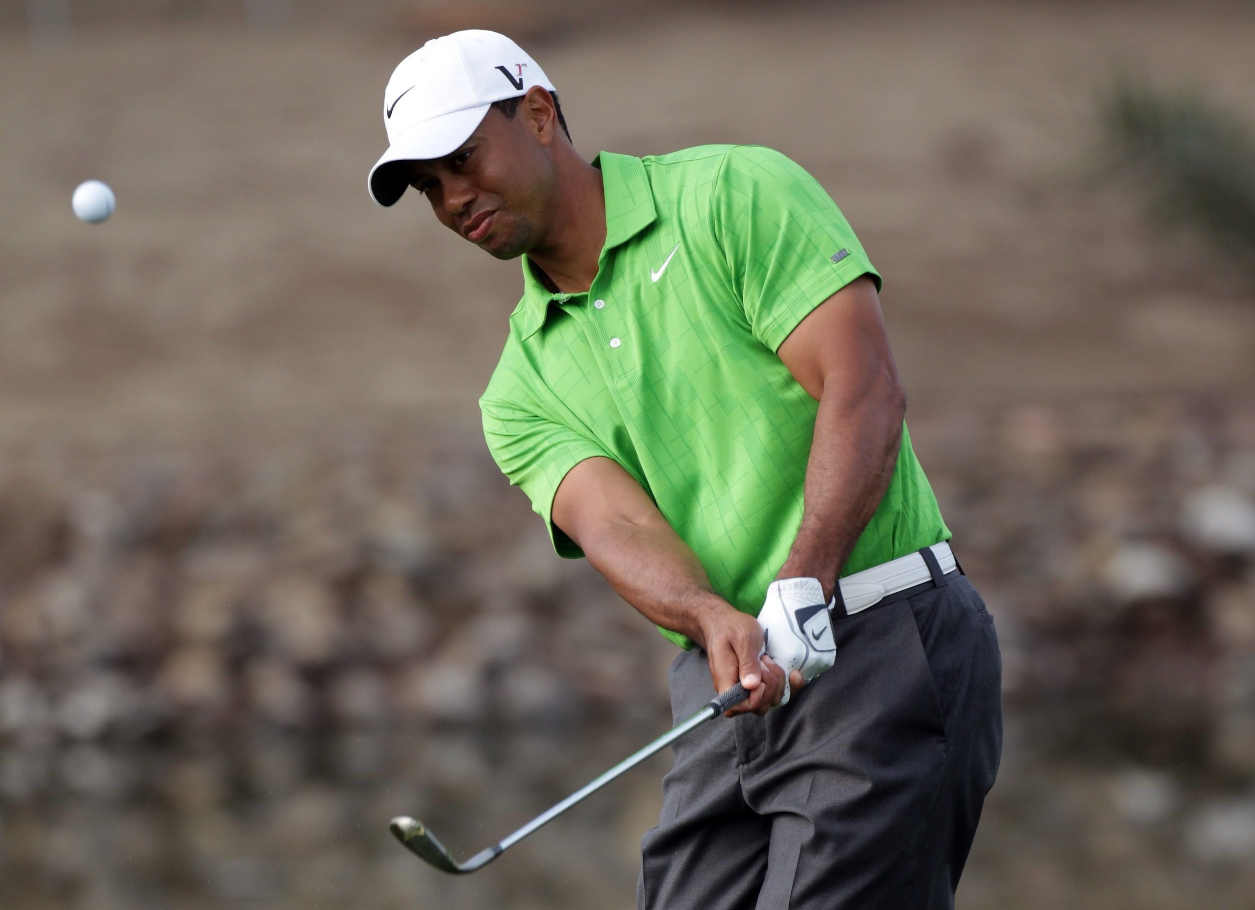 DUBAI, UNITED ARAB EMIRATES - FEBRUARY 11:  Tiger Woods of the USA during the second round the Omega Dubai Desert Classic on the Majlis course at the Emirates Golf Club on February 11, 2011 in Dubai, United Arab Emirates.  (Photo by Ross Kinnaird/Getty Im