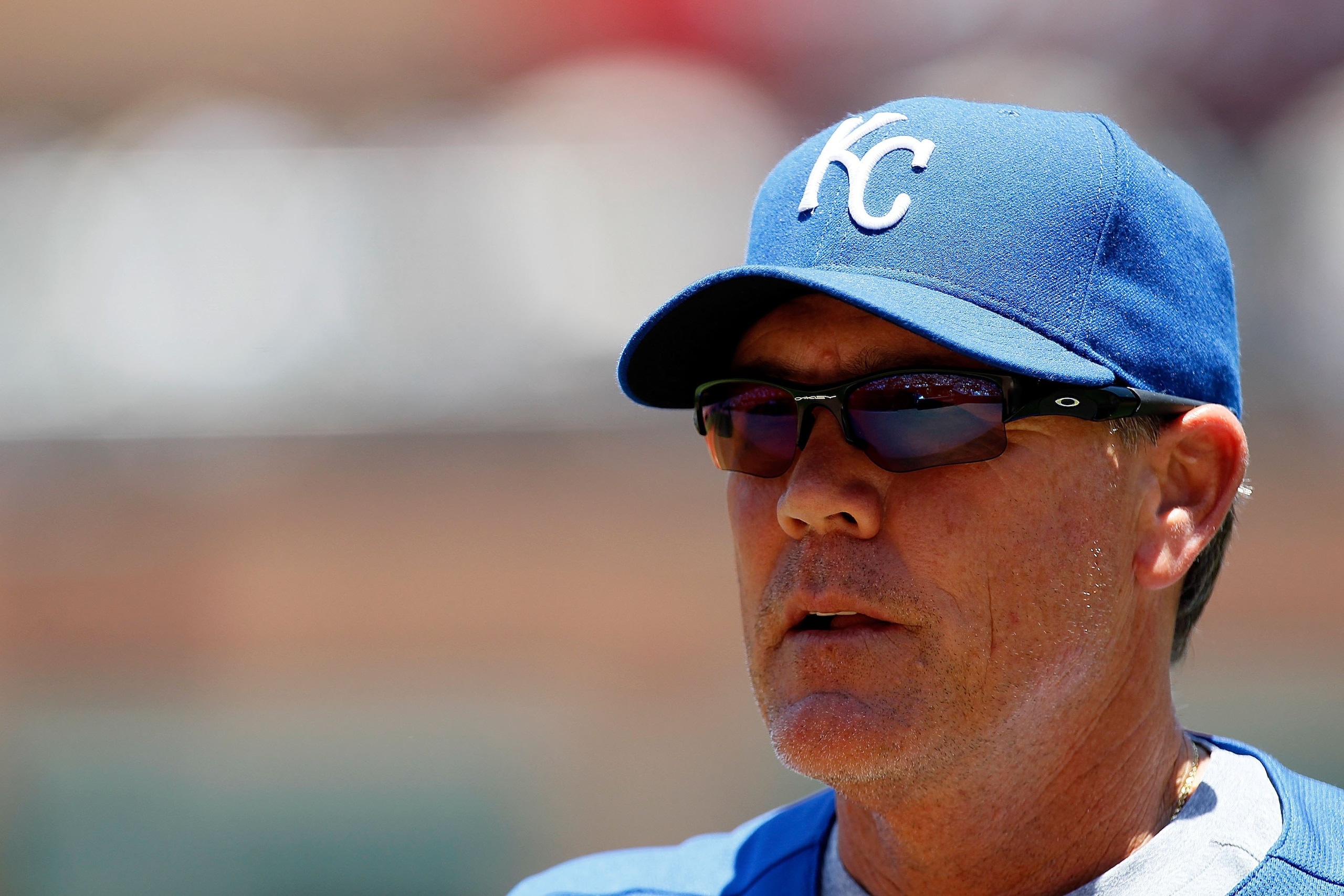 ATLANTA - JUNE 20:  Manager Ned Yost #2 of the Kansas City Royals against the Atlanta Braves at Turner Field on June 20, 2010 in Atlanta, Georgia.  (Photo by Kevin C. Cox/Getty Images)