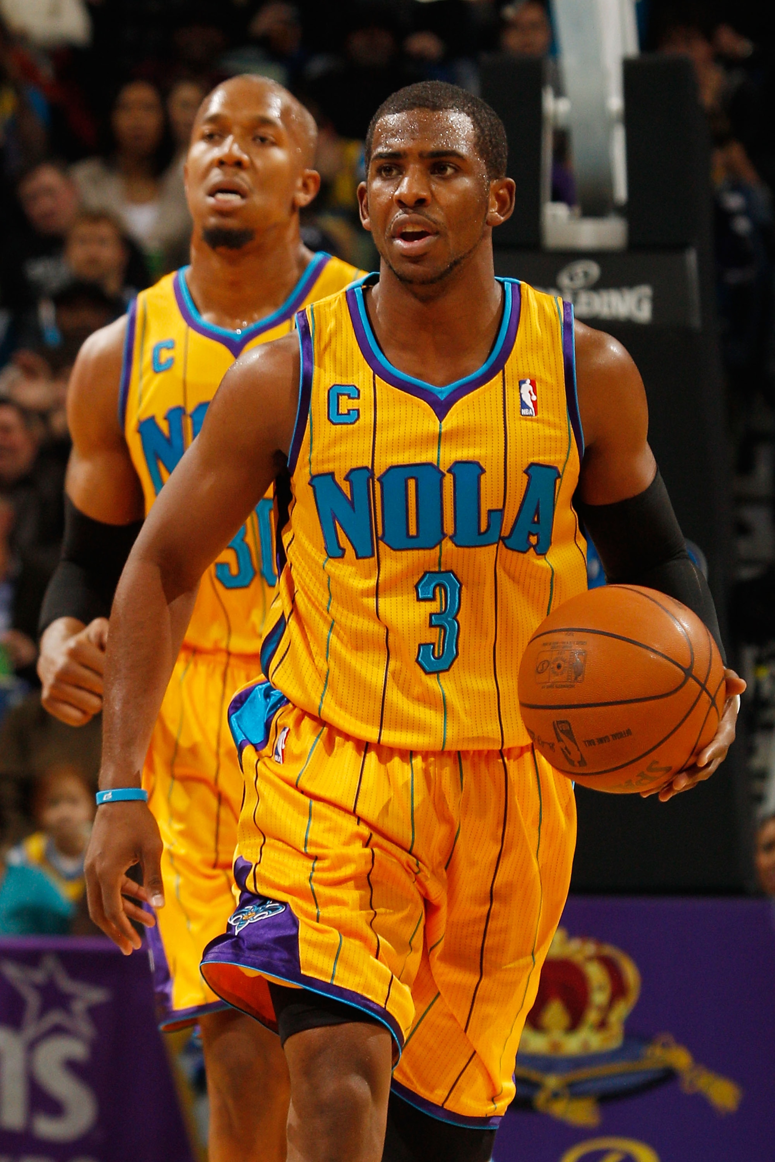 NEW ORLEANS, LA - JANUARY 22: Chris Paul #3 of the New Orleans Hornets drives the ball up the court during the game against the San Antonio Spurs at the New Orleans Arena on January 22, 2011 in New Orleans, Louisiana. The Hornets defeated the Spurs 96-7 NEW ORLEANS, LA - JANUARY 22: Chris Paul #3 of the New Orleans Hornets drives the ball up the court during the game against the San Antonio Spurs at the New Orleans Arena on January 22, 2011 in New Orleans, Louisiana. The Hornets defeated the Spurs 96-7