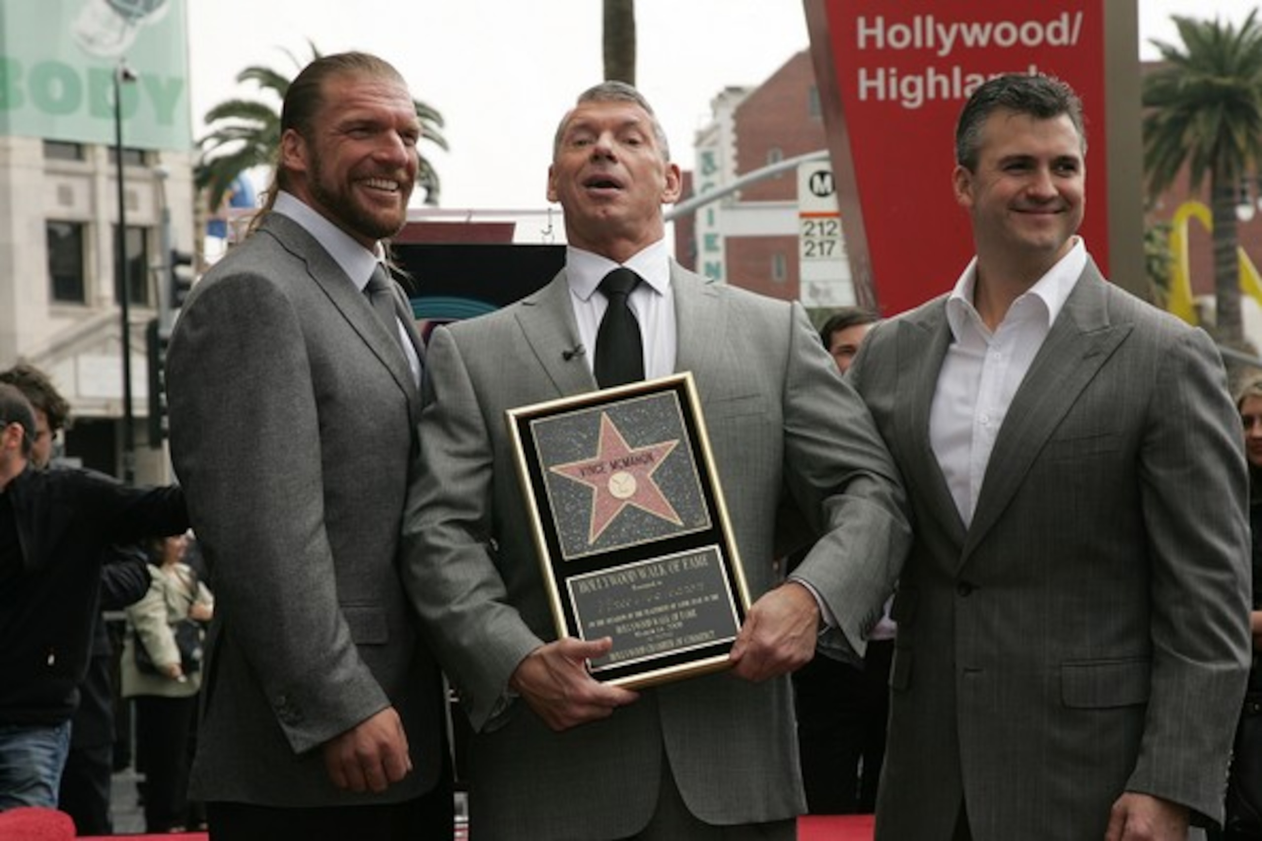 Triple H with Father-in-Law Vince McMahon