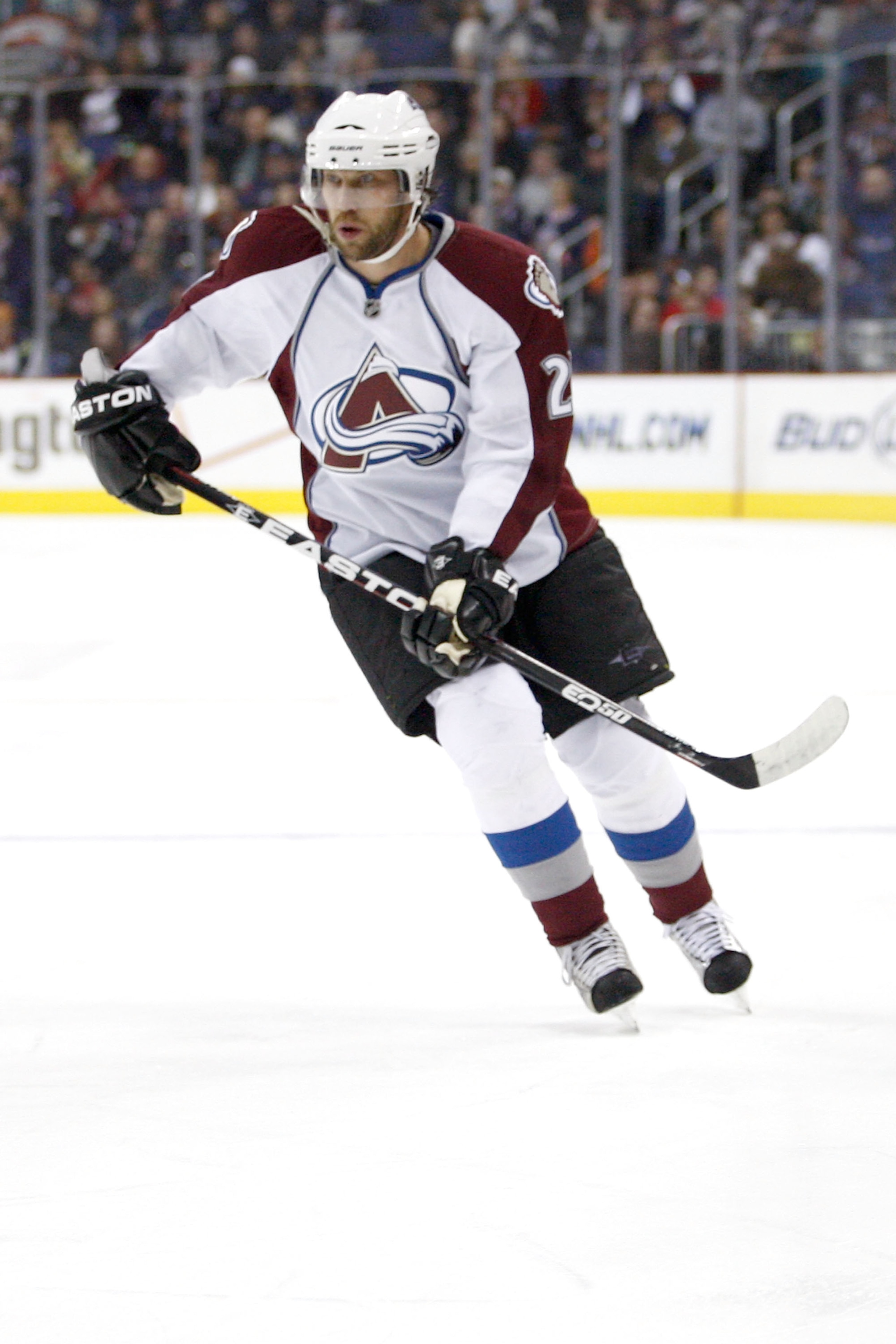 COLUMBUS, OH - FEBRUARY 11: Peter Forsberg #21 of the Colorado Avalanche skates with the puck during a game against the Columbus Blue Jackets on February 11, 2011 at Nationwide Arena in Columbus, Ohio. (Photo by John Grieshop/Getty Images) COLUMBUS, OH - FEBRUARY 11: Peter Forsberg #21 of the Colorado Avalanche skates with the puck during a game against the Columbus Blue Jackets on February 11, 2011 at Nationwide Arena in Columbus, Ohio. (Photo by John Grieshop/Getty Images)