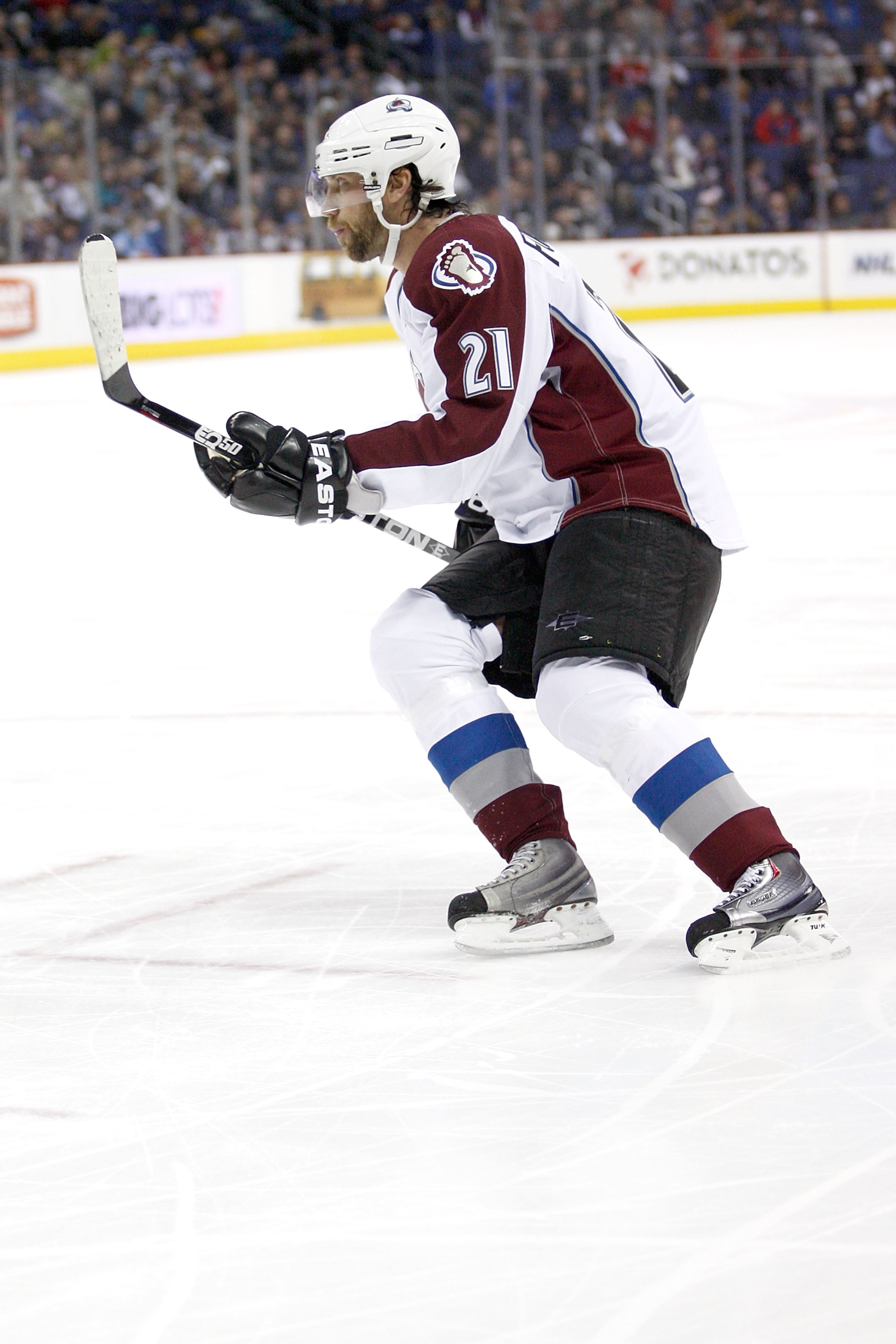 COLUMBUS, OH - FEBRUARY 11: Peter Forsberg #21 of the Colorado Avalanche skates with the puck during a game against the Columbus Blue Jackets on February 11, 2011 at Nationwide Arena in Columbus, Ohio. (Photo by John Grieshop/Getty Images) COLUMBUS, OH - FEBRUARY 11: Peter Forsberg #21 of the Colorado Avalanche skates with the puck during a game against the Columbus Blue Jackets on February 11, 2011 at Nationwide Arena in Columbus, Ohio. (Photo by John Grieshop/Getty Images)