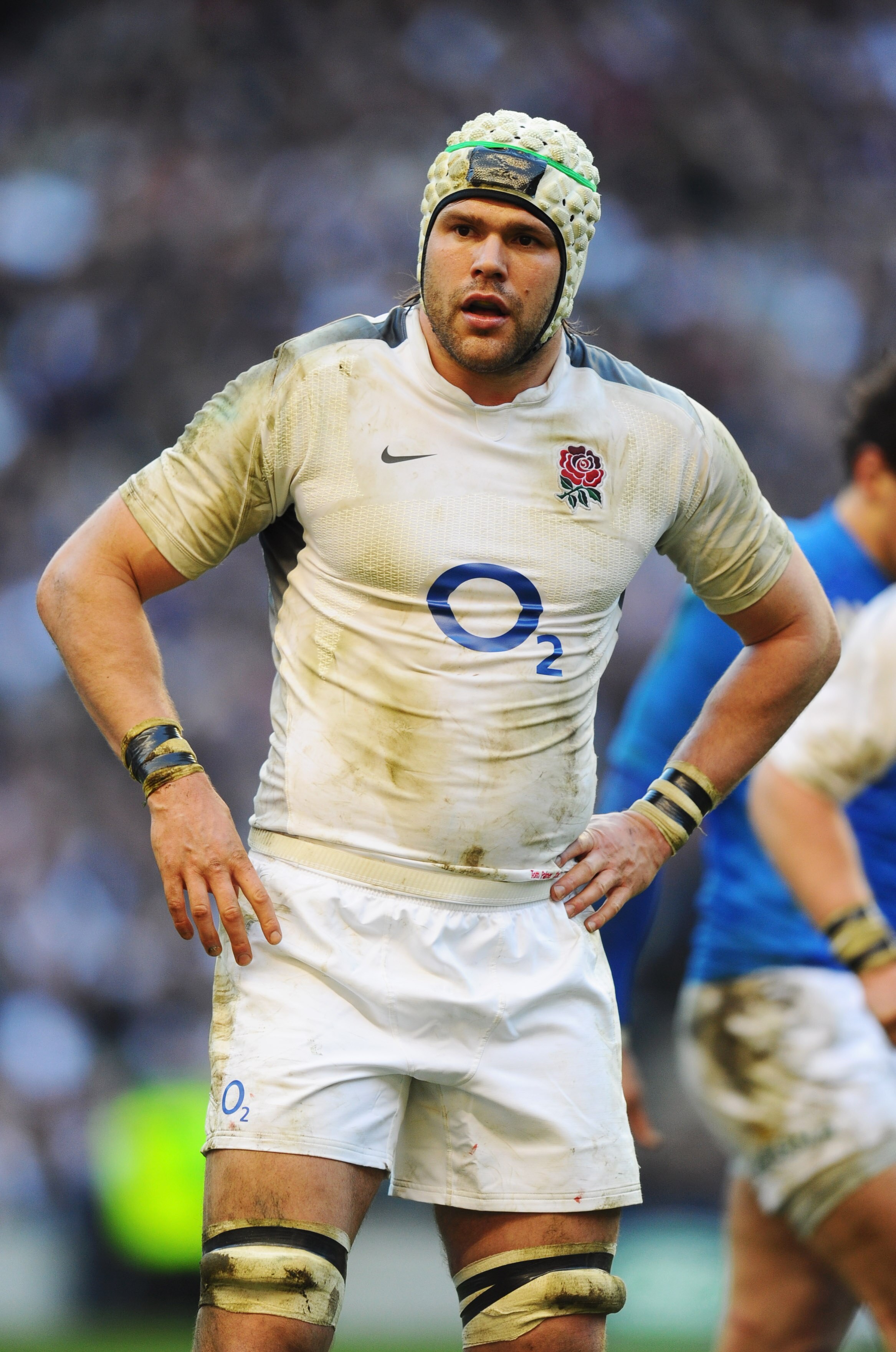 LONDON, ENGLAND - FEBRUARY 12:  Tom Palmer of England looks on during the RBS 6 Nations Championship match between England and Italy at Twickenham Stadium on February 12, 2011 in London, England.  (Photo by Mike Hewitt/Getty Images)