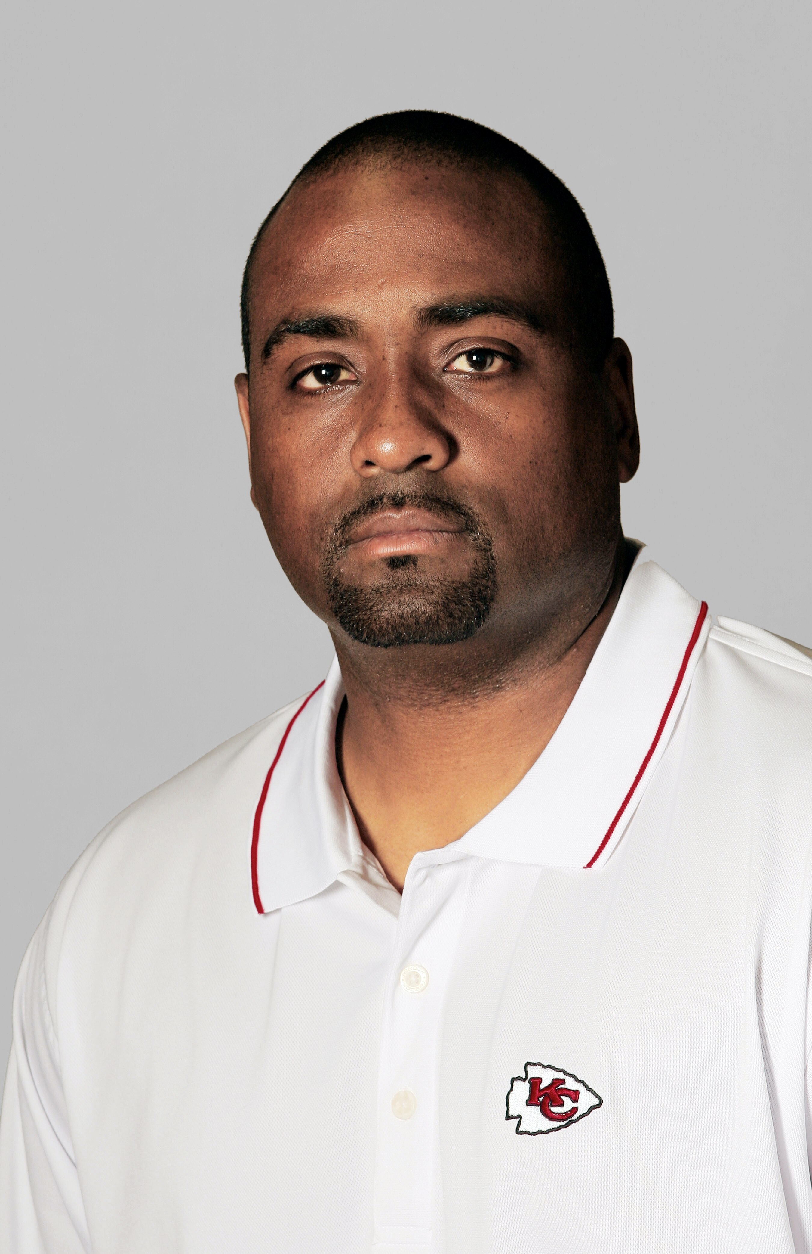KANSAS CITY, MO - 2006:  Jon Embree of the Kansas City Chiefs poses for his 2006 NFL headshot at photo day in Kansas City, Missouri. (Photo by Getty Images)