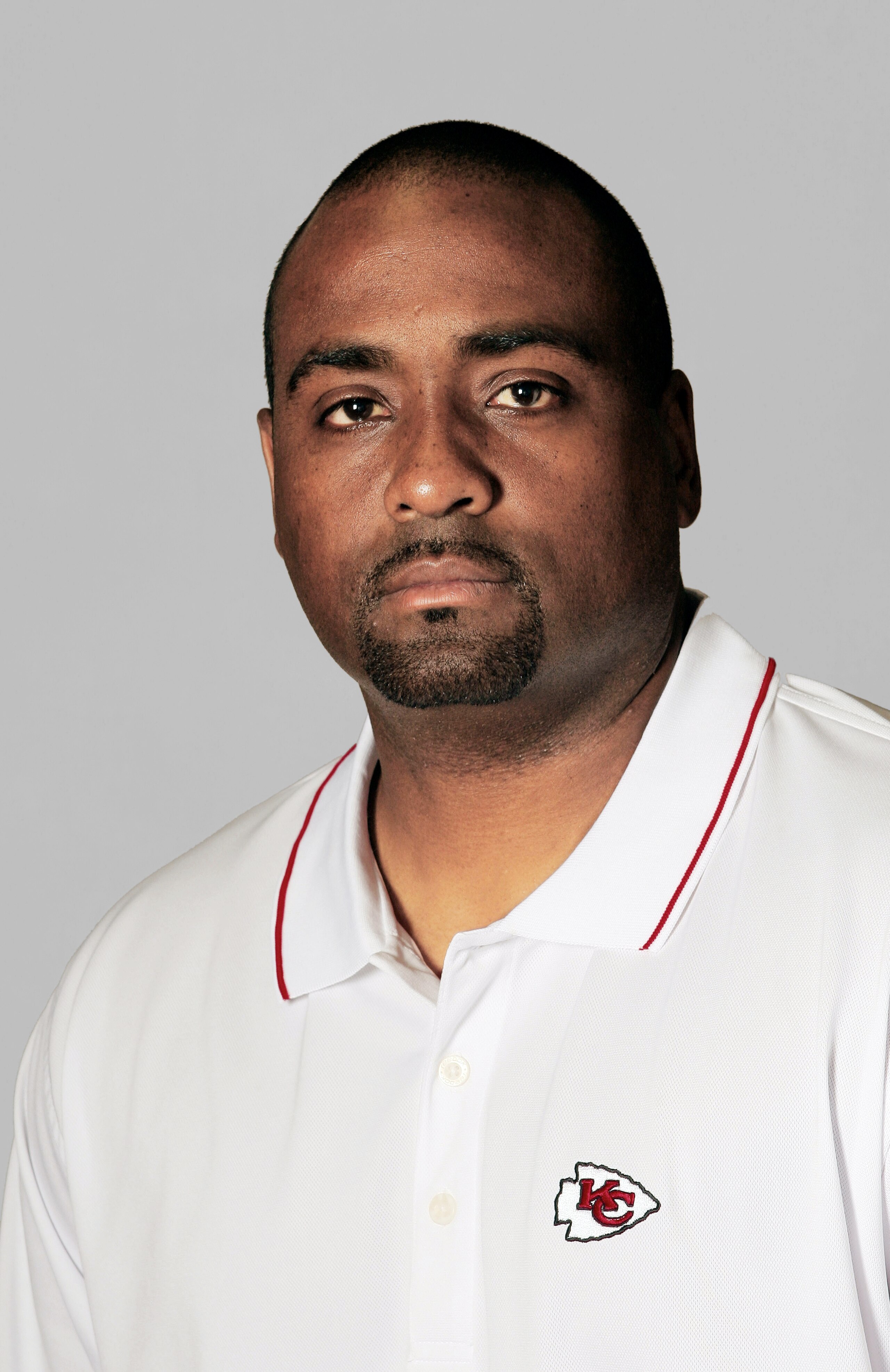 KANSAS CITY, MO - 2006:  Jon Embree of the Kansas City Chiefs poses for his 2006 NFL headshot at photo day in Kansas City, Missouri. (Photo by Getty Images)