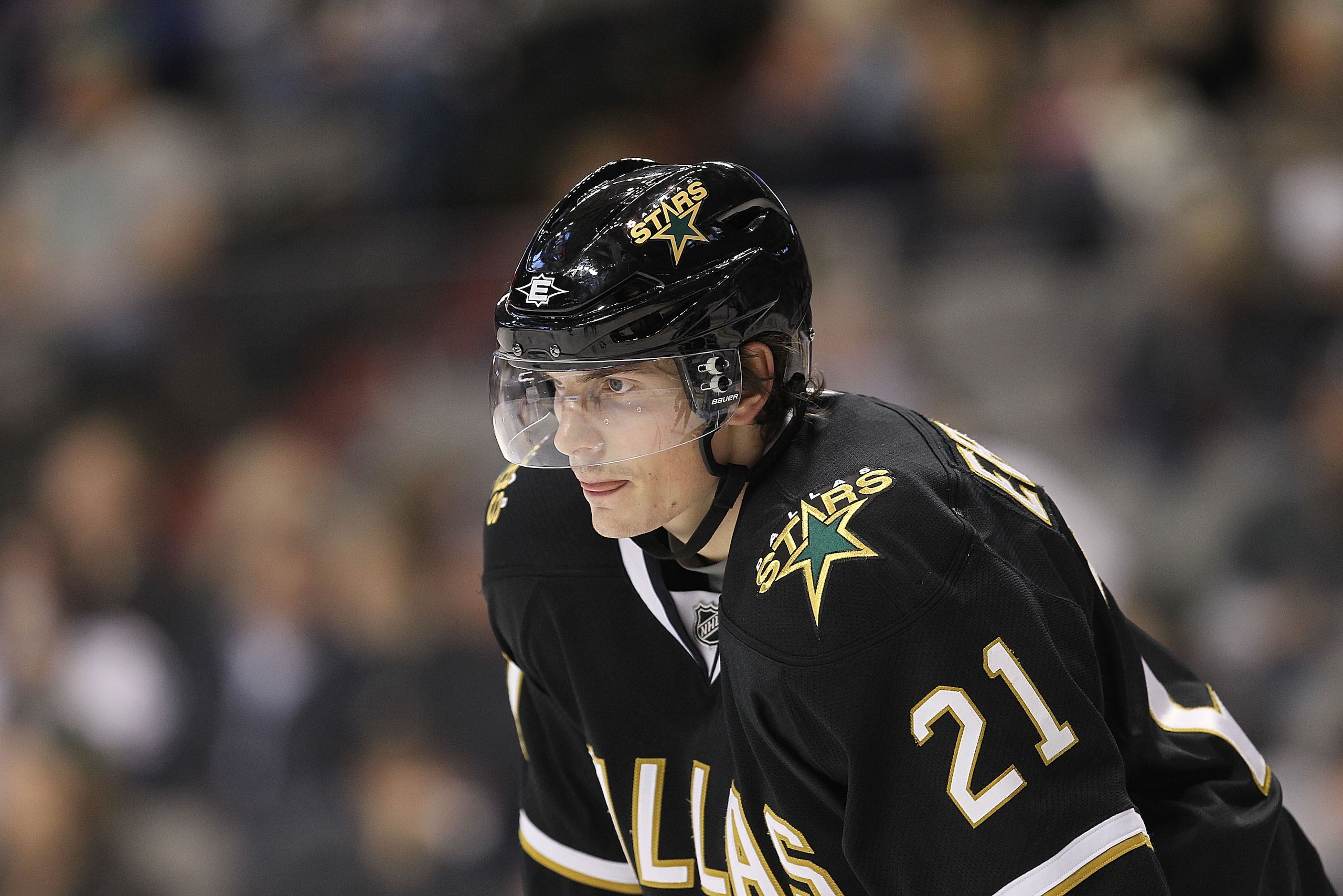 DALLAS, TX - FEBRUARY 13:  Left wing Loui Eriksson #21 of the Dallas Stars at American Airlines Center on February 13, 2011 in Dallas, Texas.  (Photo by Ronald Martinez/Getty Images)