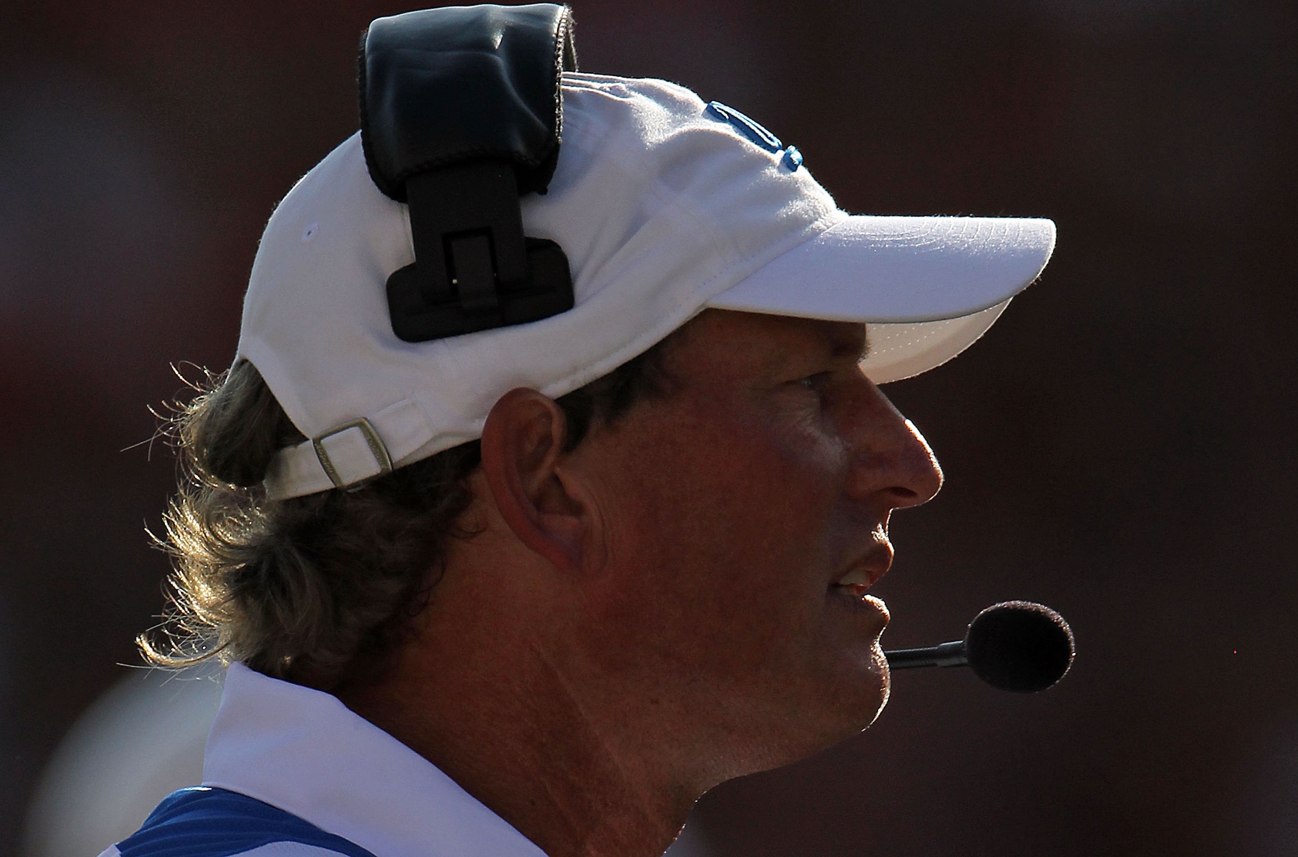 AUSTIN, TX - SEPTEMBER 25:  Head coach Rick Neuheisel of the UCLA Bruins at Darrell K Royal-Texas Memorial Stadium on September 25, 2010 in Austin, Texas.  (Photo by Ronald Martinez/Getty Images)