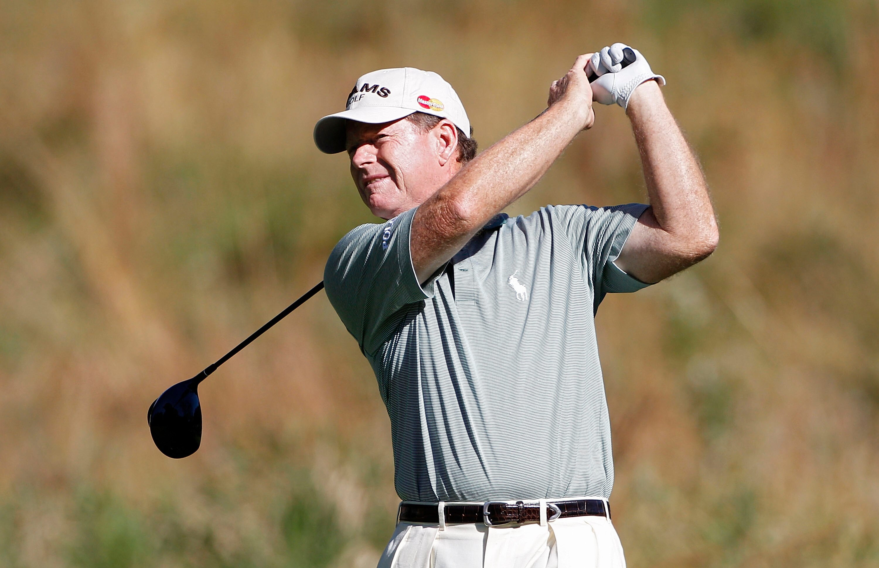 POTOMAC, MD - OCTOBER 08:  Tom Watson hits his drive on the sixth tee box during the second round of the Constellation Energy Senior Players Championship held at TPC Potomac at Avenel Farm on October 8, 2010 in Potomac, Maryland.  (Photo by Michael Cohen/