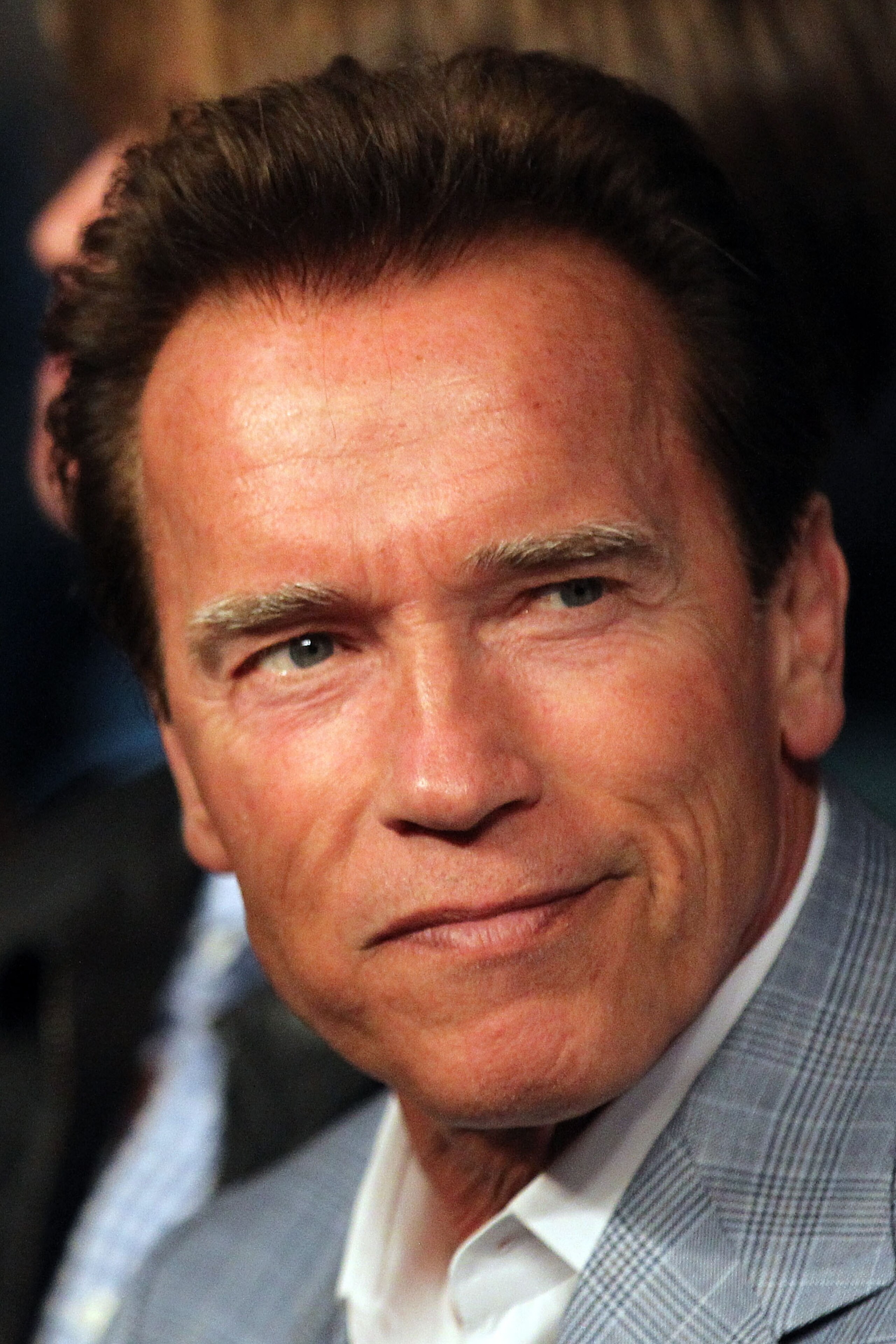 LAS VEGAS - MAY 01:  California Governor Arnold Schwarzenegger attends the Floyd Mayweather Jr. and Shane Mosley welterweight fight at the MGM Grand Garden Arena on May 1, 2010 in Las Vegas, Nevada.  (Photo by Jed Jacobsohn/Getty Images)