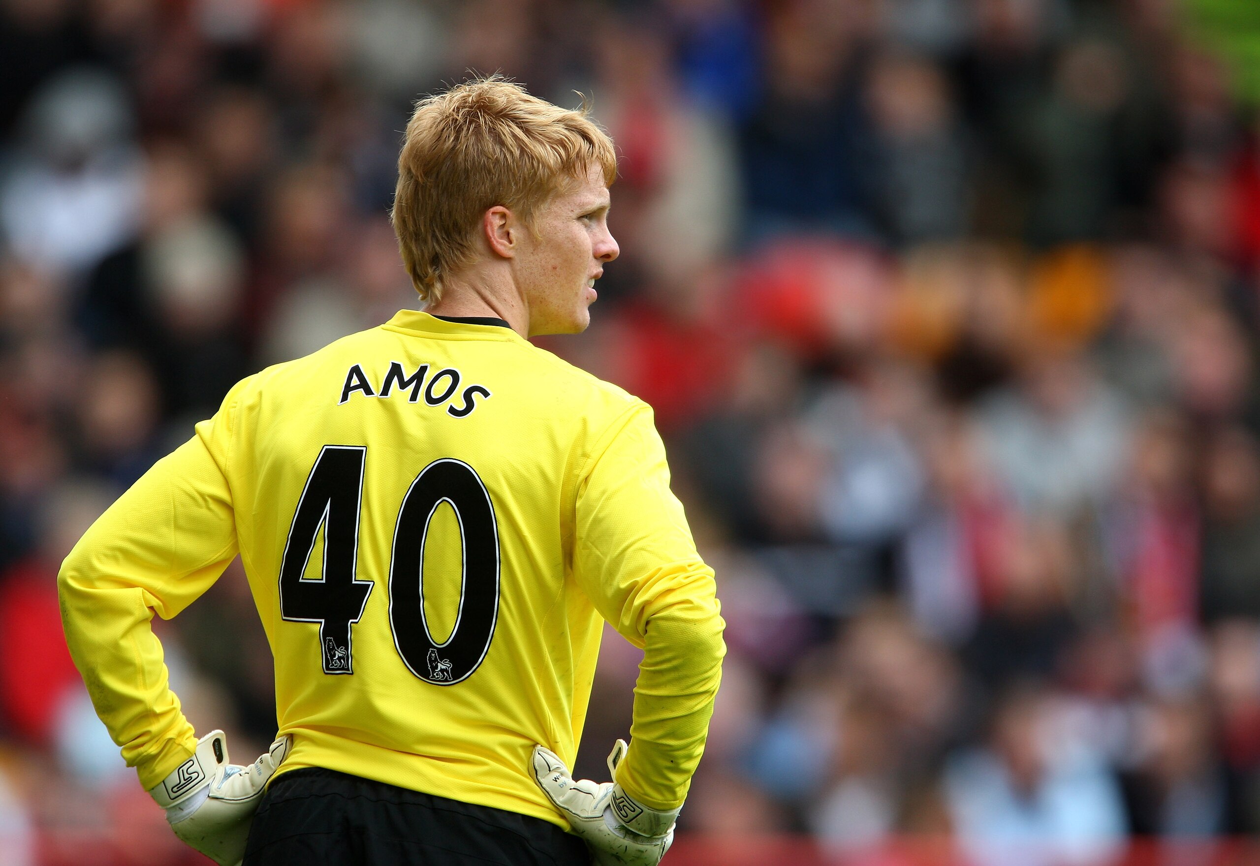 ABERDEEN, UNITED KINGDOM - JULY 12:  Ben Amos of Manchester United watches play during the pre-season friendly, match between Aberdeen and Manchester United at Pittodrie Stadium on July 12, 2008 in Aberdeen, Scotland.  (Photo by Phil Cole/Getty Images)