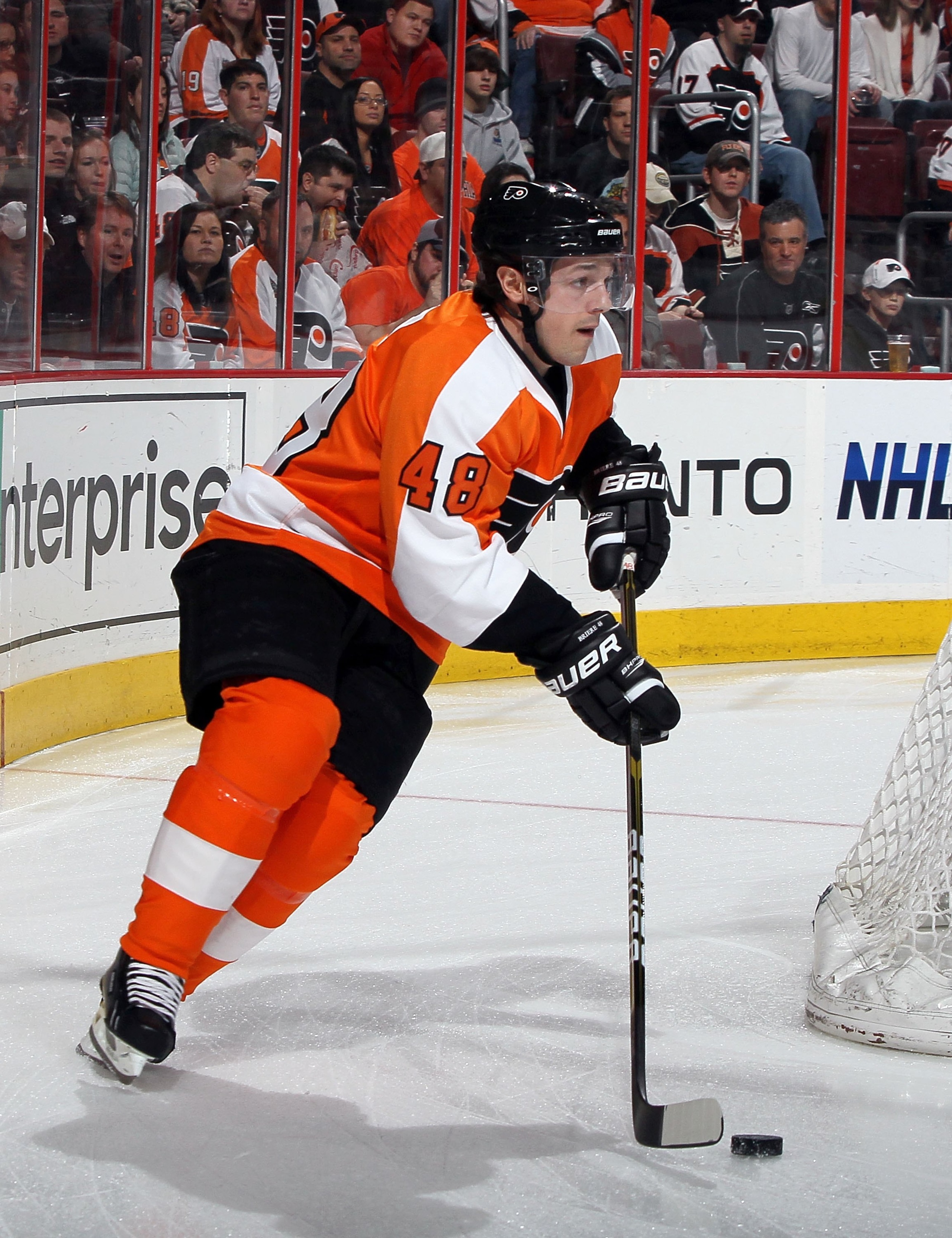 PHILADELPHIA, PA - FEBRUARY 05: Daniel Briere #48 of the Dallas Stars skates against the Philadelphia Flyers on February 5, 2011 at Wells Fargo Center in Philadelphia, Pennsylvania. The Flyers defeated the Stars 3-1. (Photo by Jim McIsaac/Getty Images) PHILADELPHIA, PA - FEBRUARY 05: Daniel Briere #48 of the Dallas Stars skates against the Philadelphia Flyers on February 5, 2011 at Wells Fargo Center in Philadelphia, Pennsylvania. The Flyers defeated the Stars 3-1. (Photo by Jim McIsaac/Getty Images)