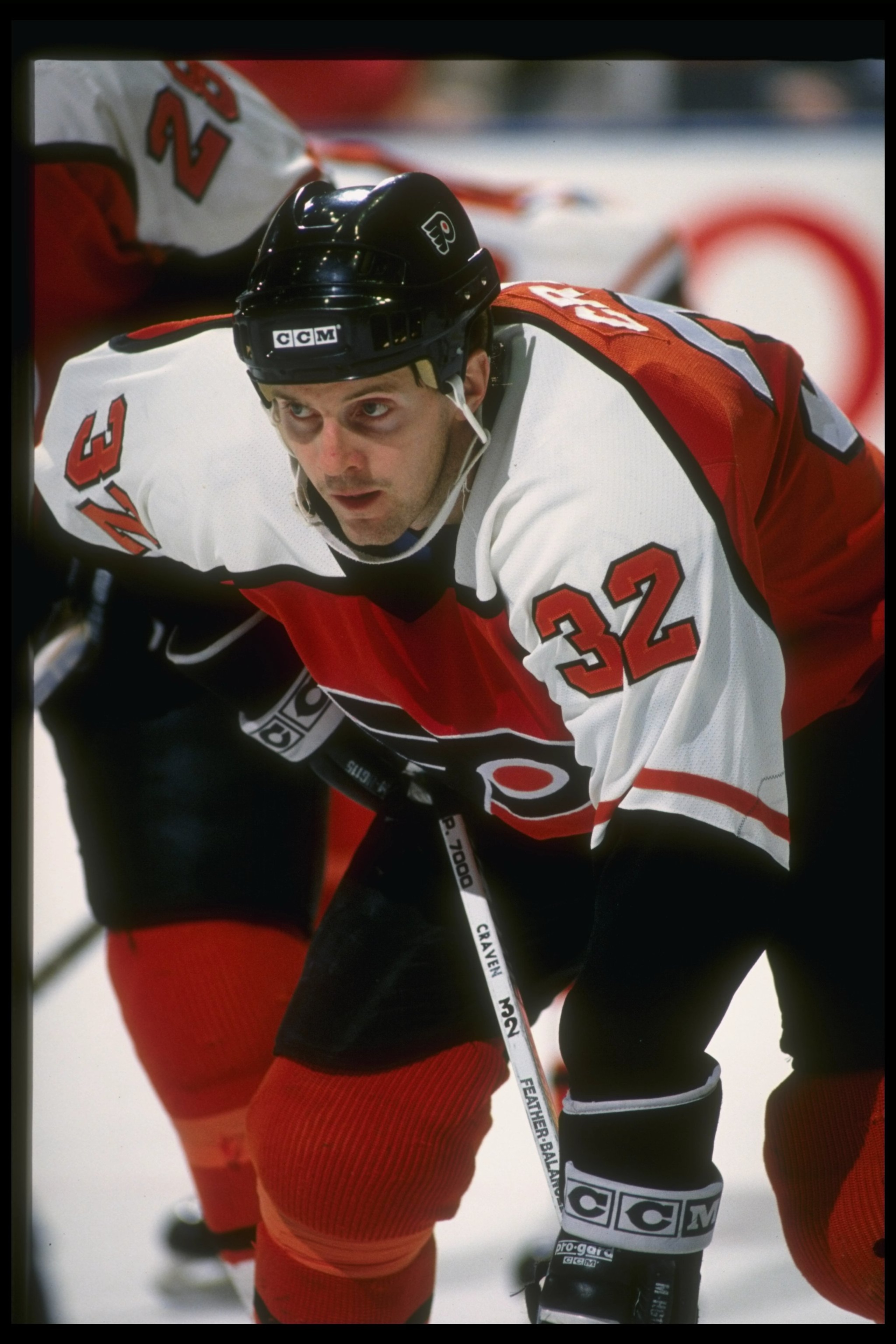 Leftwinger Murray Craven of the Philadelphia Flyers. Leftwinger Murray Craven of the Philadelphia Flyers.