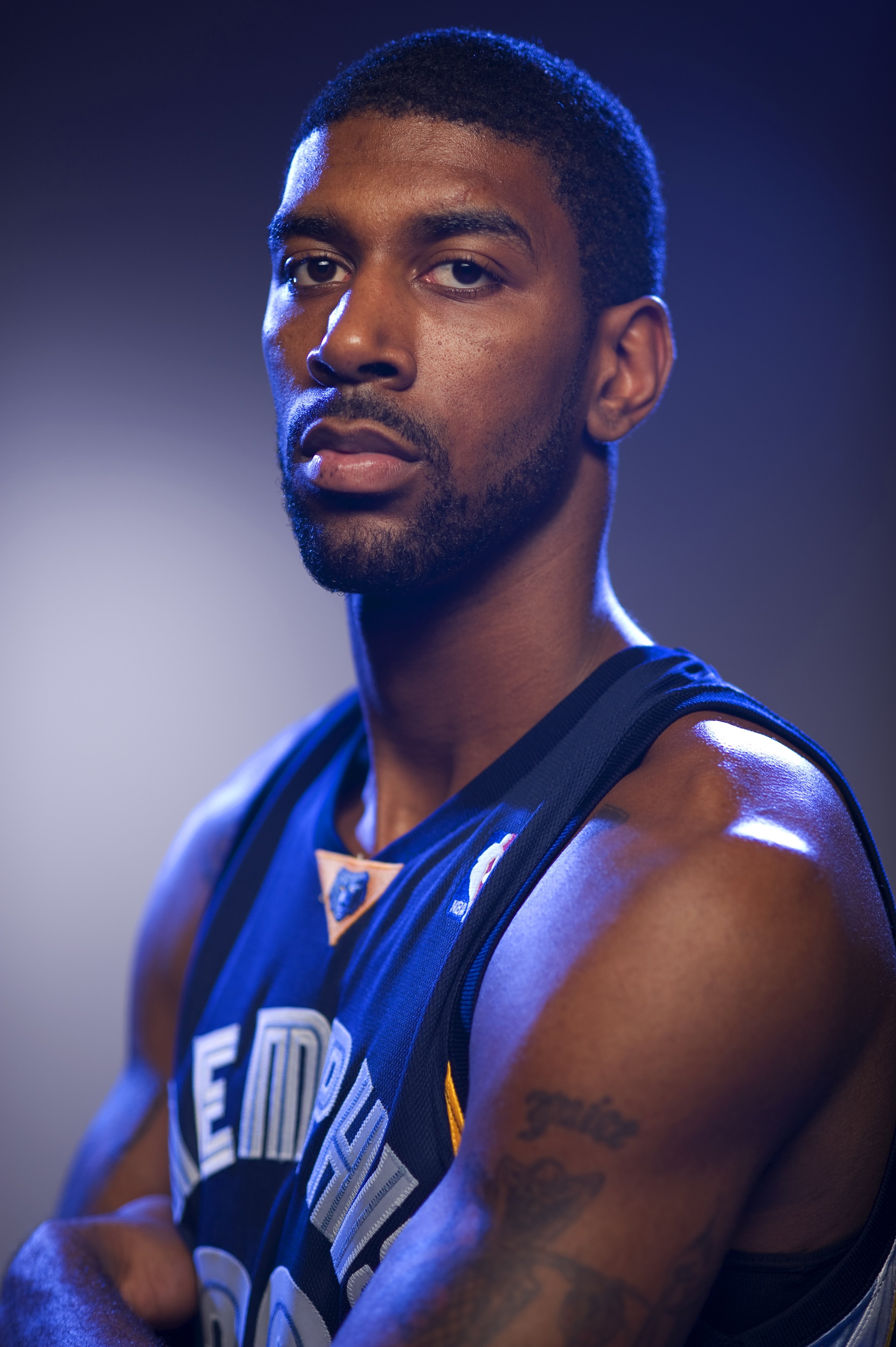 TARRYTOWN, NY - JULY 29:  O. J. Mayo of the Memphis Grizzlies poses for a portrait during the 2008 NBA Rookie Photo Shoot on July 29, 2008 at the MSG Training Facility in Tarrytown, New York.  NOTE TO USER: User expressly acknowledges and agrees that, by