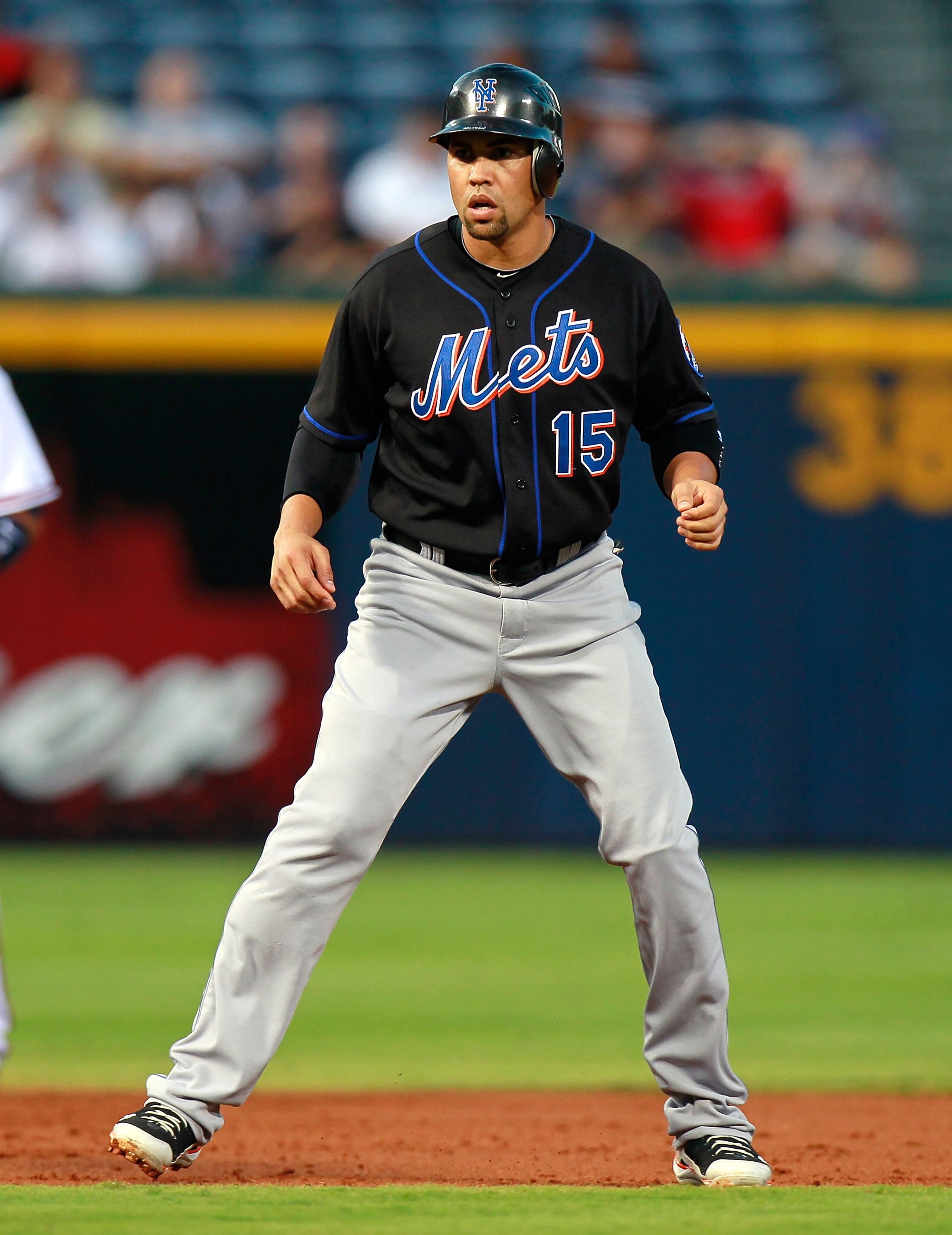 ATLANTA - AUGUST 31:  Carlos Beltran #15 of the New York Mets against the Atlanta Braves at Turner Field on August 31, 2010 in Atlanta, Georgia.  (Photo by Kevin C. Cox/Getty Images)