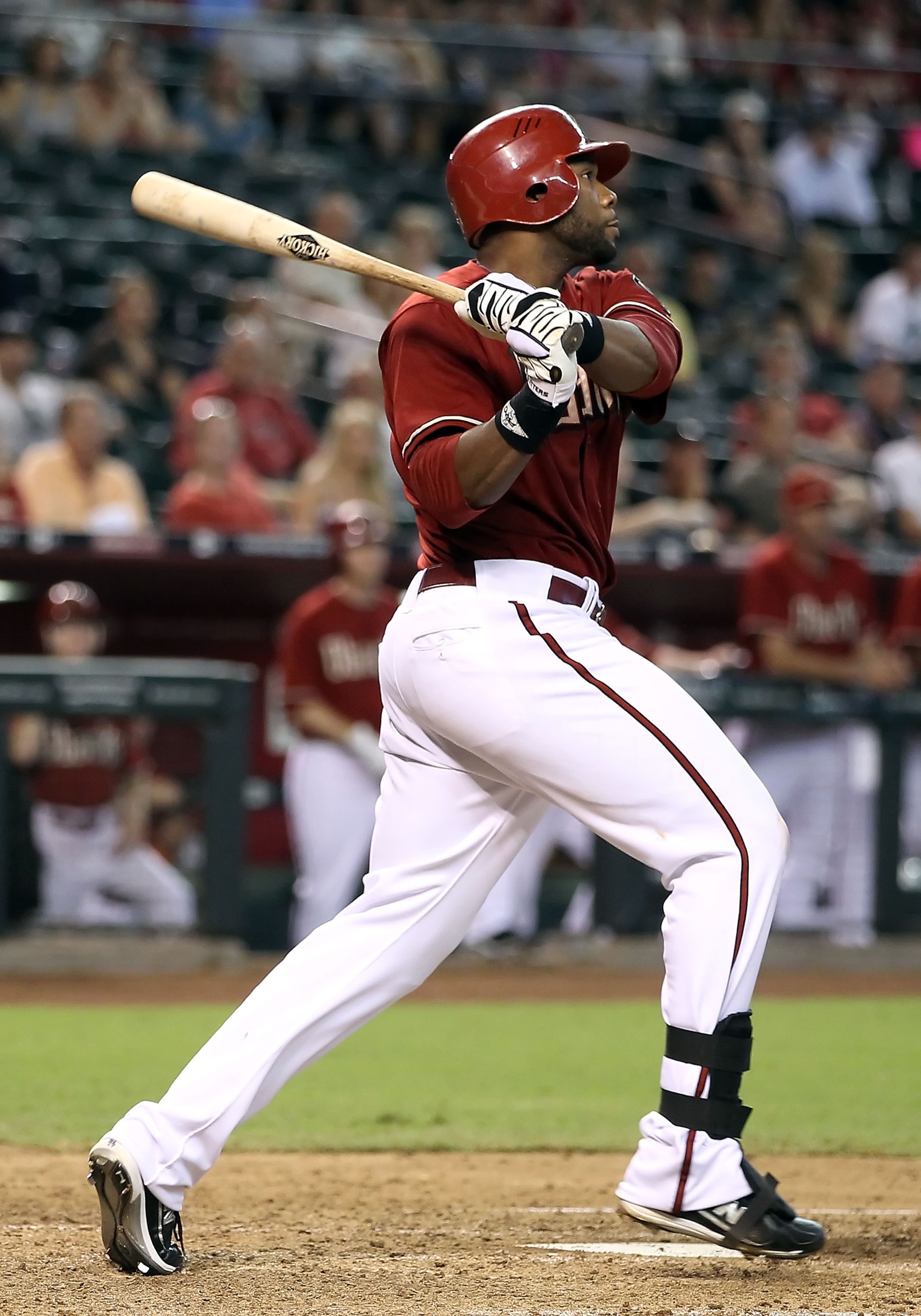 PHOENIX - SEPTEMBER 01: Brandon Allen #29 of the Arizona Diamondbacks hits a grand slam against the San Diego Padres during the seventh inning of the Major League Baseball game at Chase Field on September 1, 2010 in Phoenix, Arizona. (Photo by Christian PHOENIX - SEPTEMBER 01: Brandon Allen #29 of the Arizona Diamondbacks hits a grand slam against the San Diego Padres during the seventh inning of the Major League Baseball game at Chase Field on September 1, 2010 in Phoenix, Arizona. (Photo by Christian