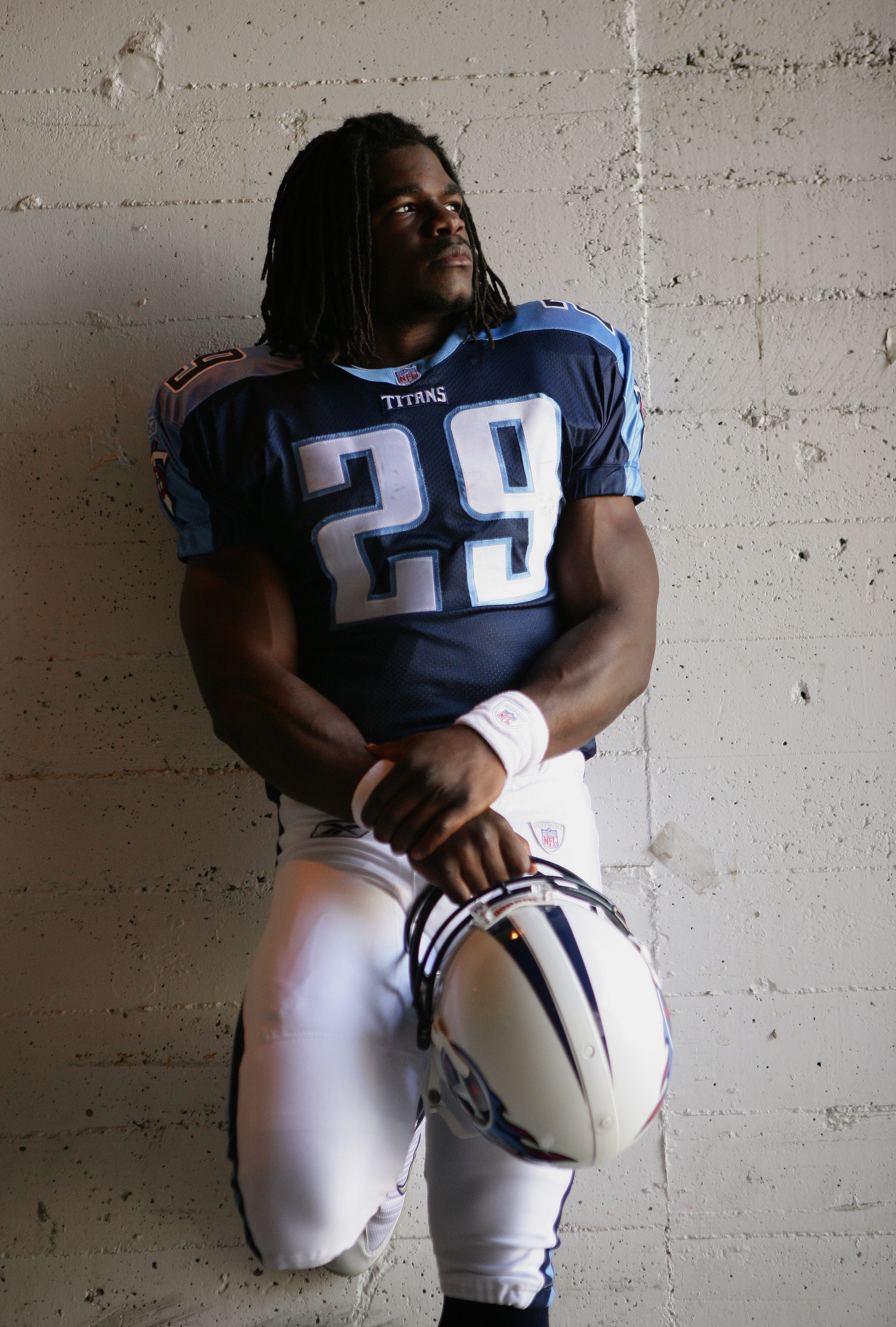 LOS ANGELES, CA - MAY 19: Running back, Chris Henry #29 of the Tennessee Titans poses for a portrait at the 2007 NFL Players Rookie Premiere on May 19, 2007 at the Los Angeles Memorial Coliseum in Los Angeles, California. (Photo by Nick Laham/Getty Images