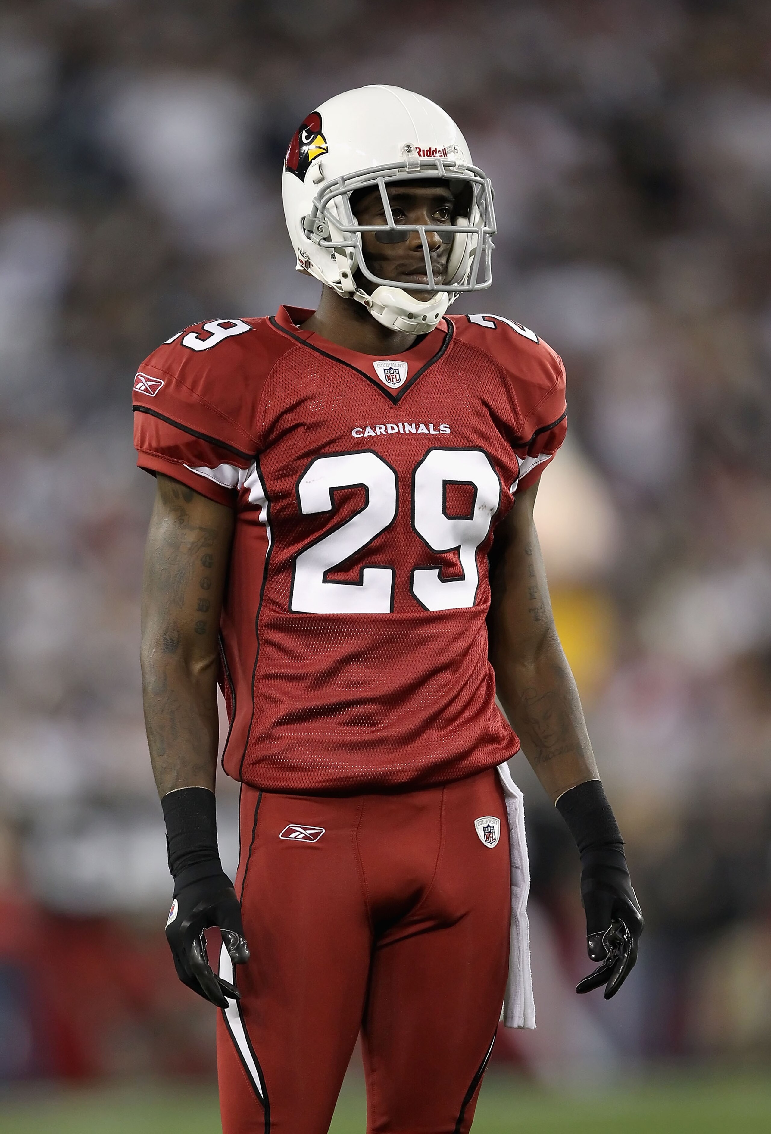 GLENDALE, AZ - DECEMBER 25:  Cornerback Dominique Rodgers-Cromartie #29 of the Arizona Cardinals during the NFL game against the Dallas Cowboys at the University of Phoenix Stadium on December 25, 2010 in Glendale, Arizona. The Cardinals defeated the Cowb