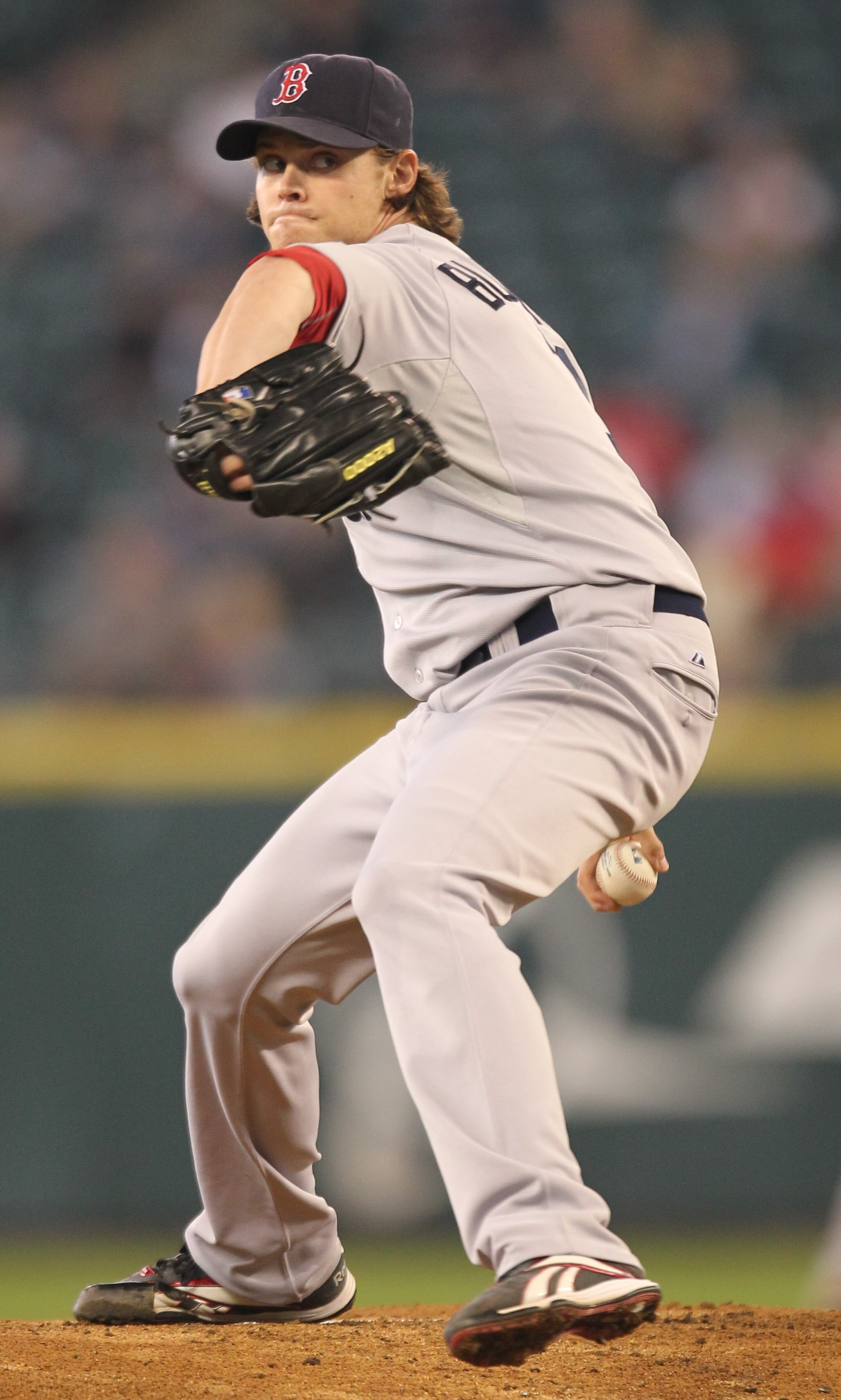 SEATTLE - SEPTEMBER 15:  Starting pitcher Clay Buchholz #11 of the Boston Red Sox pitches against the Seattle Mariners at Safeco Field on September 15, 2010 in Seattle, Washington. (Photo by Otto Greule Jr/Getty Images)