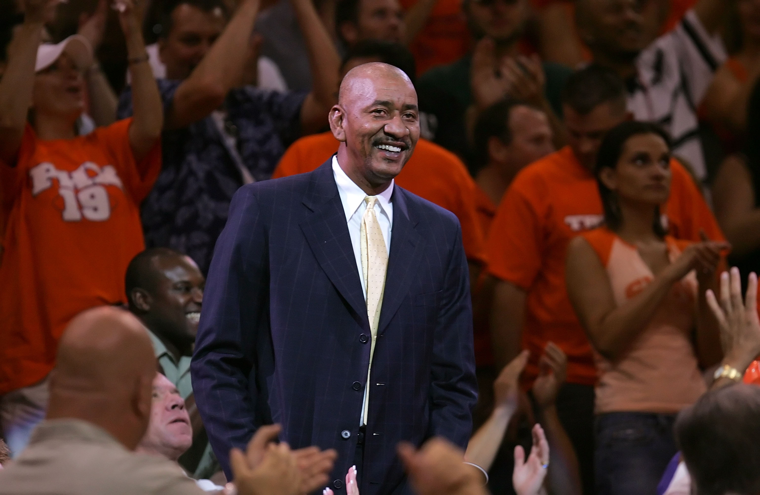 PHOENIX - JUNE 03:  NBA Legend George Gervin watches the Dallas Mavericks take on the Phoenix Suns in game six of the Western Conference Finals during the 2006 NBA Playoffs on June 3, 2006 at US Airways Center in Phoenix, Arizona.  The Mavericks won 102-9