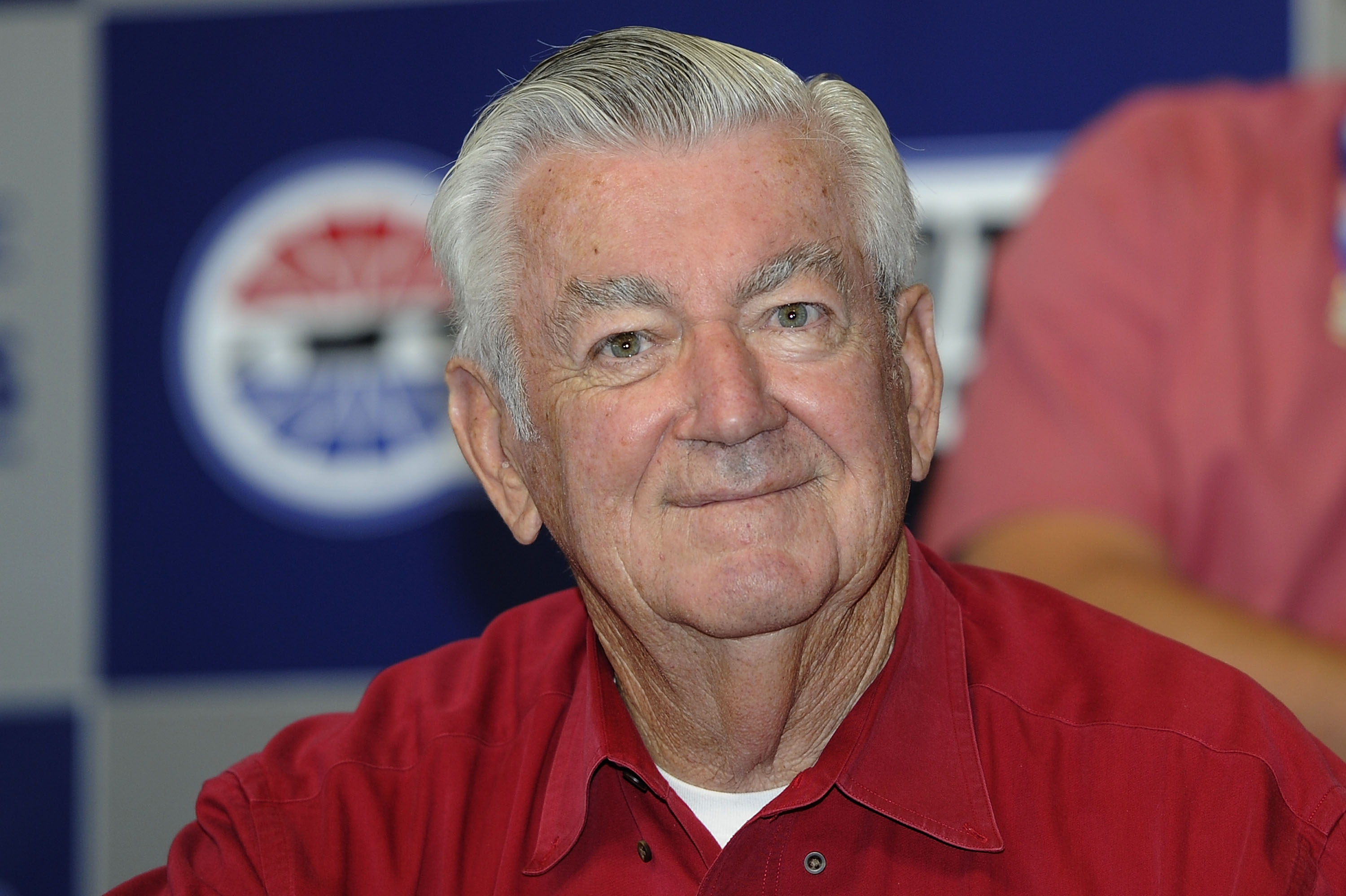CONCORD, NC - OCTOBER 16:  NASCAR Past Champion, Bobby Allison speaks to the media prior to the NASCAR Sprint Cup Series Bank of America 500 at Charlotte Motor Speedway on October 16, 2010 in Concord, North Carolina.  (Photo by John Harrelson/Getty Images