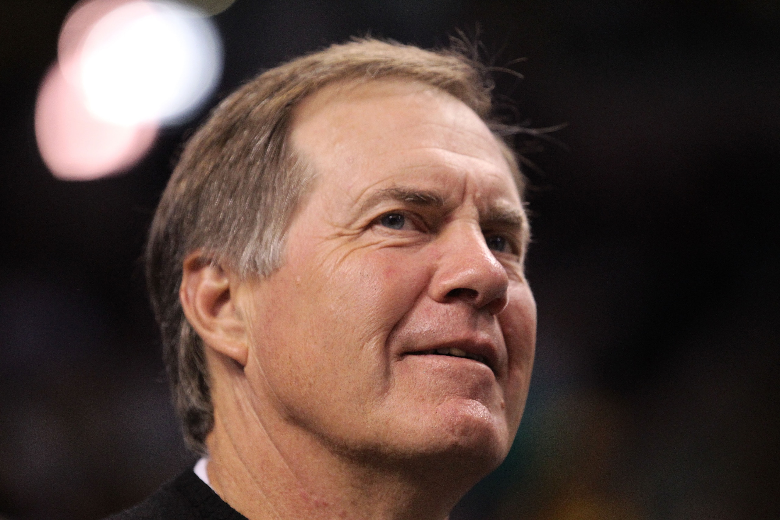 BOSTON - JUNE 13:  Head coach Bill Belichick of the New England Patriots attends Game Five of the 2010 NBA Finals between the Los Angeles Lakers and the Boston Celtics on June 13, 2010 at TD Garden in Boston, Massachusetts. NOTE TO USER: User expressly ac