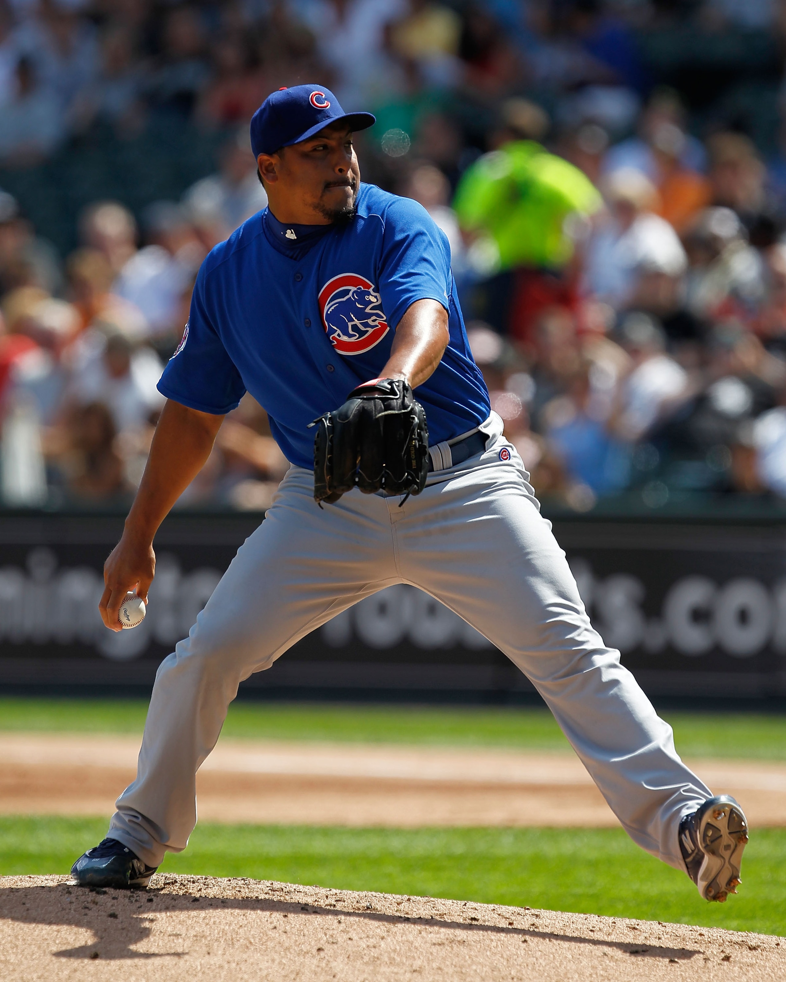 CHICAGO - JUNE 25: Starting pitcher Carlos Zambrano #38 of the Chicago Cubs pitches in the 1st inning against the Chicago White Sox at U.S. Cellular Field on June 25, 2010 in Chicago, Illinois. (Photo by Jonathan Daniel/Getty Images) CHICAGO - JUNE 25: Starting pitcher Carlos Zambrano #38 of the Chicago Cubs pitches in the 1st inning against the Chicago White Sox at U.S. Cellular Field on June 25, 2010 in Chicago, Illinois. (Photo by Jonathan Daniel/Getty Images)