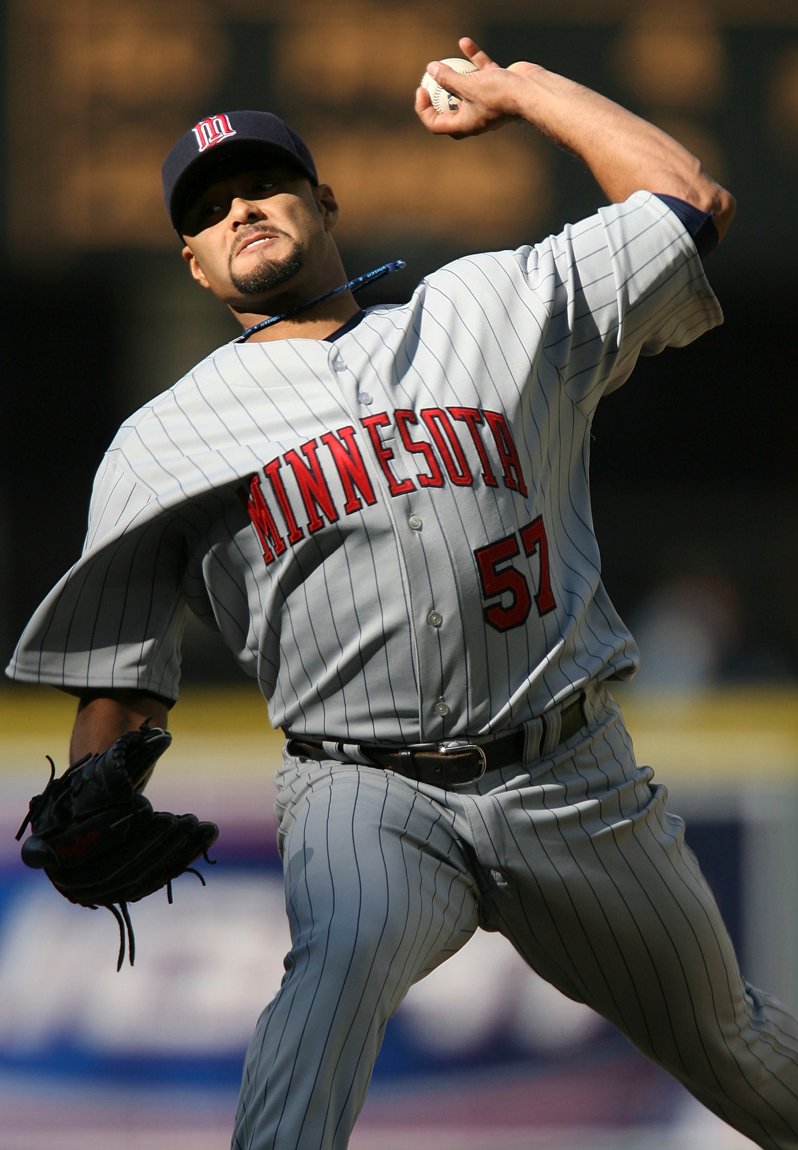 SEATTLE - APRIL 19: Starting pitcher Johan Santana #57 of the Minnesota Twins pitches against the Seattle Mariners on April 19, 2007 at Safeco Field in Seattle, Washington. (Photo by Otto Greule Jr/Getty Images) SEATTLE - APRIL 19: Starting pitcher Johan Santana #57 of the Minnesota Twins pitches against the Seattle Mariners on April 19, 2007 at Safeco Field in Seattle, Washington. (Photo by Otto Greule Jr/Getty Images)