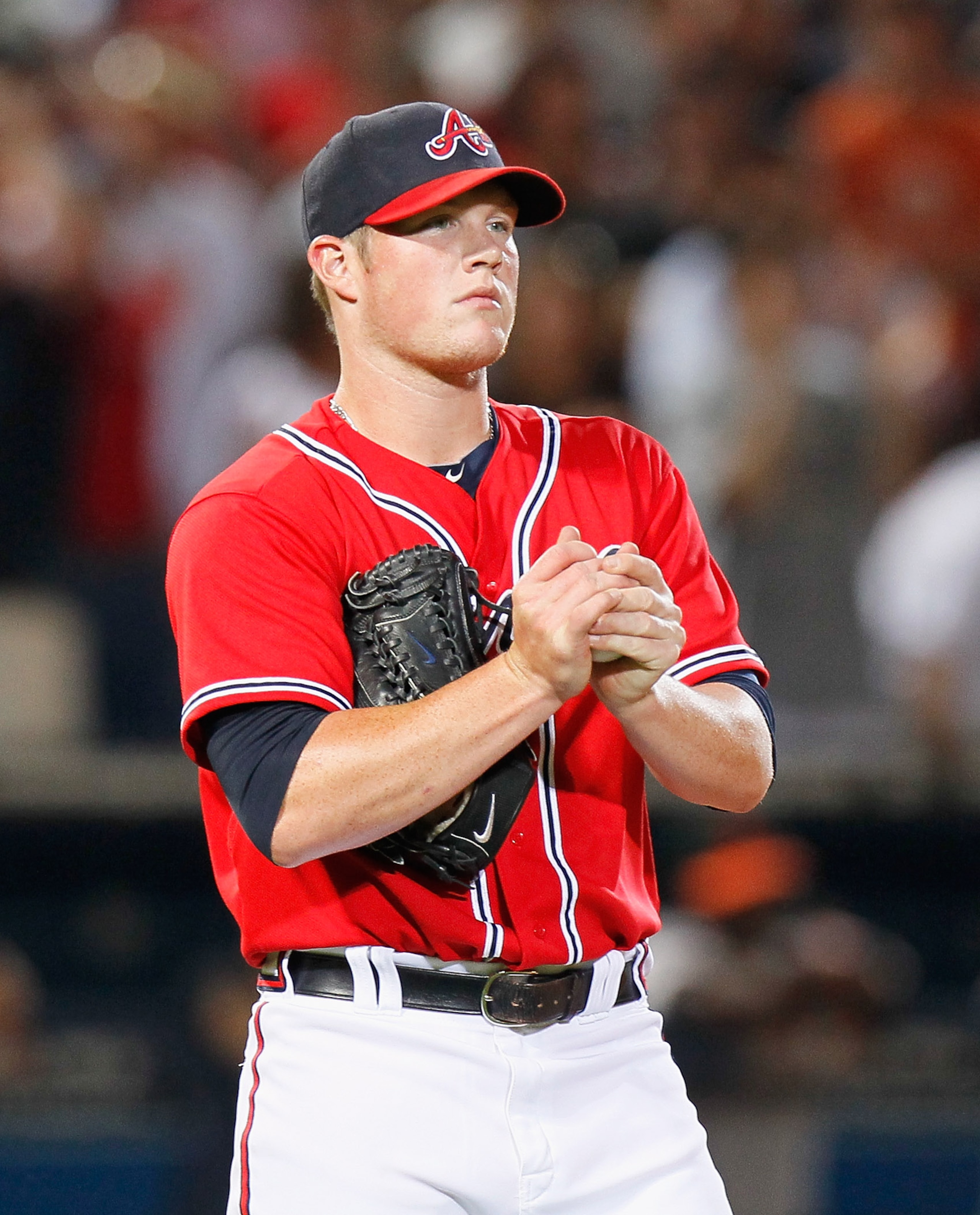 ATLANTA - OCTOBER 10: Pitcher Craig Kimbrel #46 of the Atlanta Braves against the San Francisco Giants during Game Three of the NLDS of the 2010 MLB Playoffs at Turner Field on October 10, 2010 in Atlanta, Georgia. (Photo by Kevin C. Cox/Getty Images) ATLANTA - OCTOBER 10: Pitcher Craig Kimbrel #46 of the Atlanta Braves against the San Francisco Giants during Game Three of the NLDS of the 2010 MLB Playoffs at Turner Field on October 10, 2010 in Atlanta, Georgia. (Photo by Kevin C. Cox/Getty Images)
