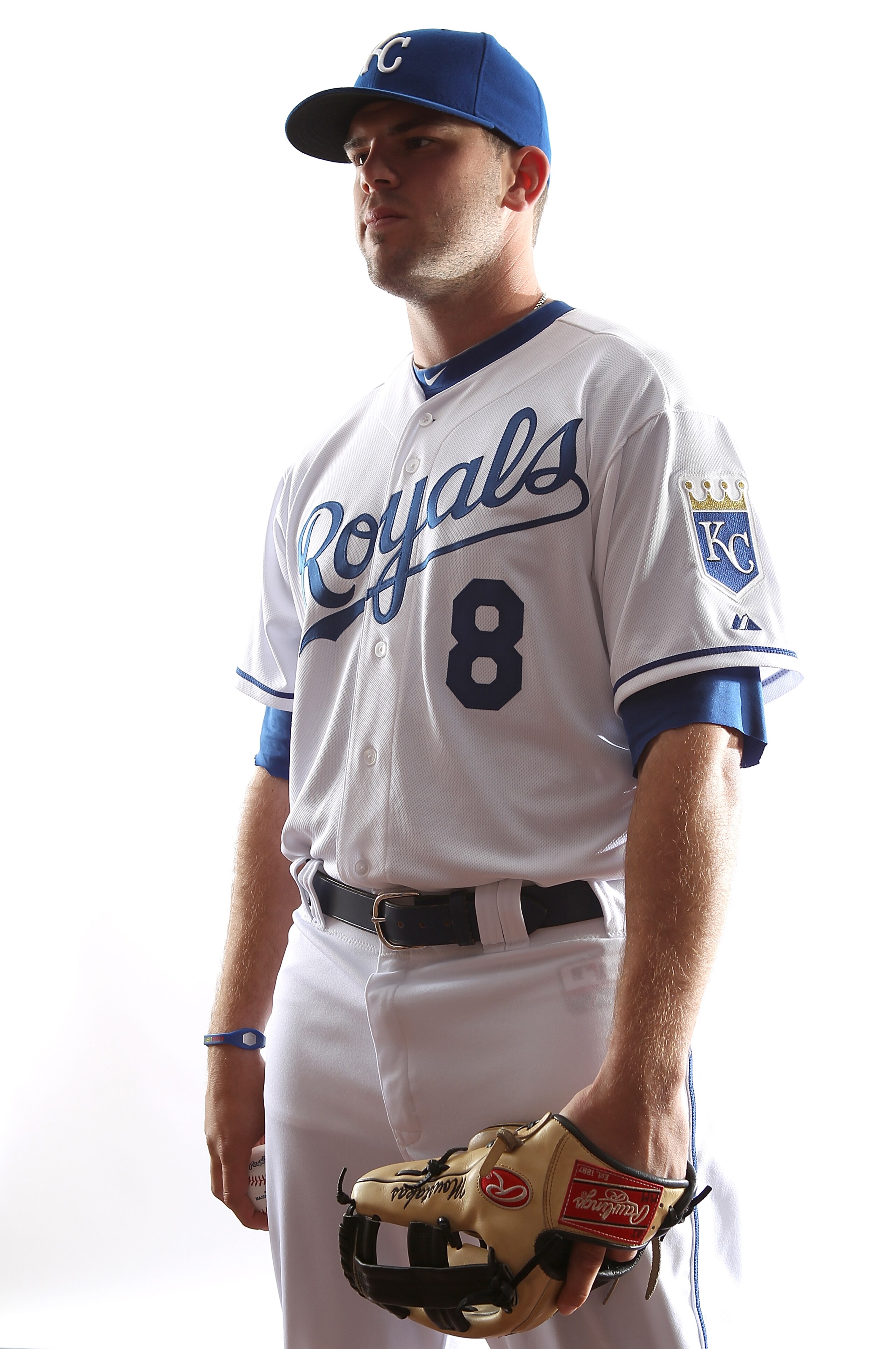 SURPRISE, AZ - FEBRUARY 23: Mike Moustakas #8 of the Kansas City Royals poses for a portrait during Spring Training Media Day on February 23, 2011 at Surprise Stadium in Surprise, Arizona.. (Photo by Jonathan Ferrey/Getty Images) SURPRISE, AZ - FEBRUARY 23: Mike Moustakas #8 of the Kansas City Royals poses for a portrait during Spring Training Media Day on February 23, 2011 at Surprise Stadium in Surprise, Arizona.. (Photo by Jonathan Ferrey/Getty Images)