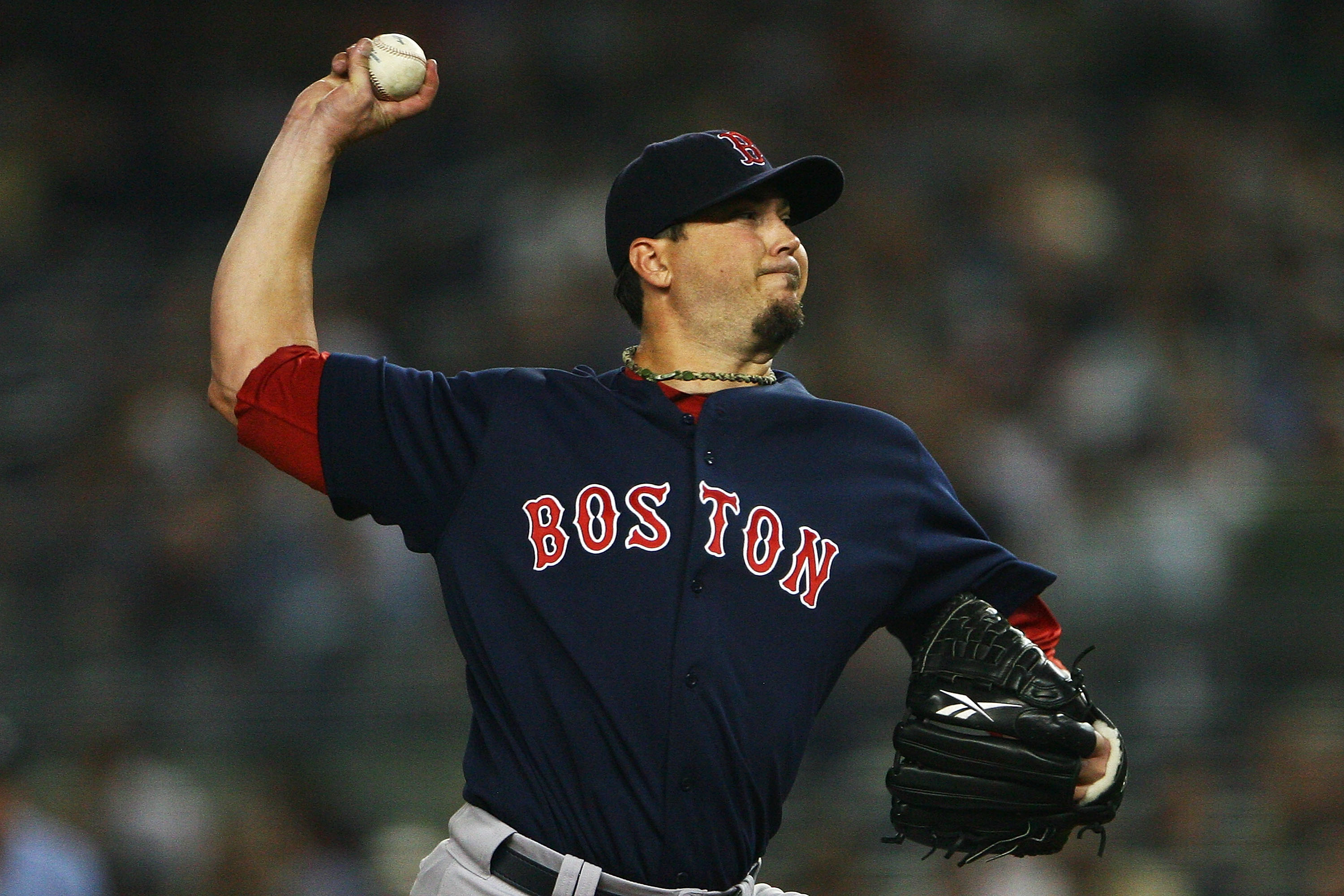 NEW YORK - SEPTEMBER 24: Josh Beckett #19 of the Boston Red Sox pitches against the New York Yankees on September 24, 2010 at Yankee Stadium in the Bronx borough of New York City. (Photo by Andrew Burton/Getty Images) NEW YORK - SEPTEMBER 24: Josh Beckett #19 of the Boston Red Sox pitches against the New York Yankees on September 24, 2010 at Yankee Stadium in the Bronx borough of New York City. (Photo by Andrew Burton/Getty Images)