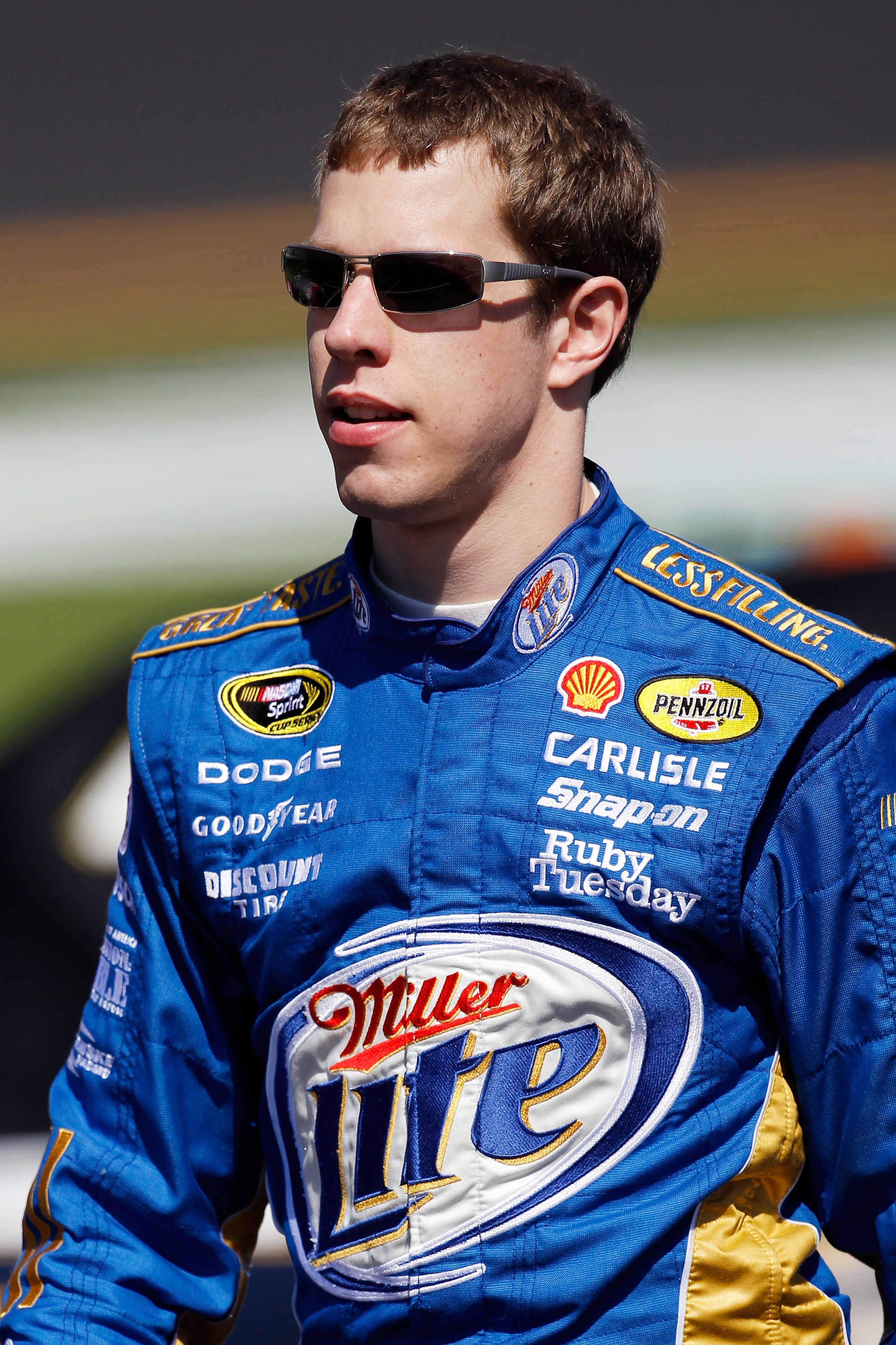 DAYTONA BEACH, FL - FEBRUARY 13: Brad Keselowski, driver of the #2 Miller Lite Dodge, looks on during qualifying for the NASCAR Sprint Cup Series Daytona 500 at Daytona International Speedway on February 13, 2011 in Daytona Beach, Florida. (Photo by Tom DAYTONA BEACH, FL - FEBRUARY 13: Brad Keselowski, driver of the #2 Miller Lite Dodge, looks on during qualifying for the NASCAR Sprint Cup Series Daytona 500 at Daytona International Speedway on February 13, 2011 in Daytona Beach, Florida. (Photo by Tom