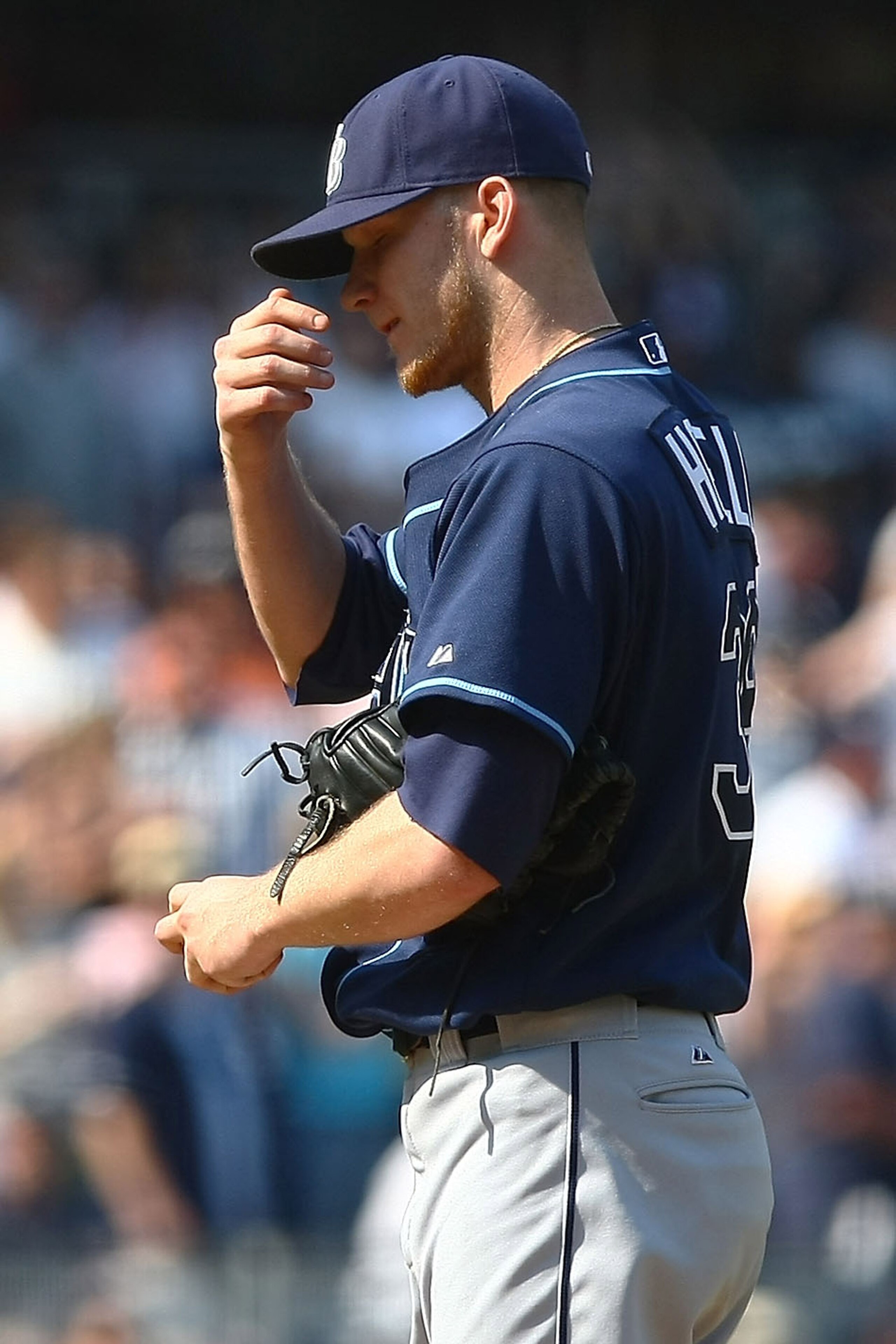 NEW YORK - JUNE 07: Pitcher, J.P Howell #39 of the Tampa Bay Rays watches on in the eighth inning against the New York Yankees during their game on June 7, 2009 at Yankee Stadium in the Bronx borough of New York City. (Photo by Chris McGrath/Getty Imag NEW YORK - JUNE 07: Pitcher, J.P Howell #39 of the Tampa Bay Rays watches on in the eighth inning against the New York Yankees during their game on June 7, 2009 at Yankee Stadium in the Bronx borough of New York City. (Photo by Chris McGrath/Getty Imag