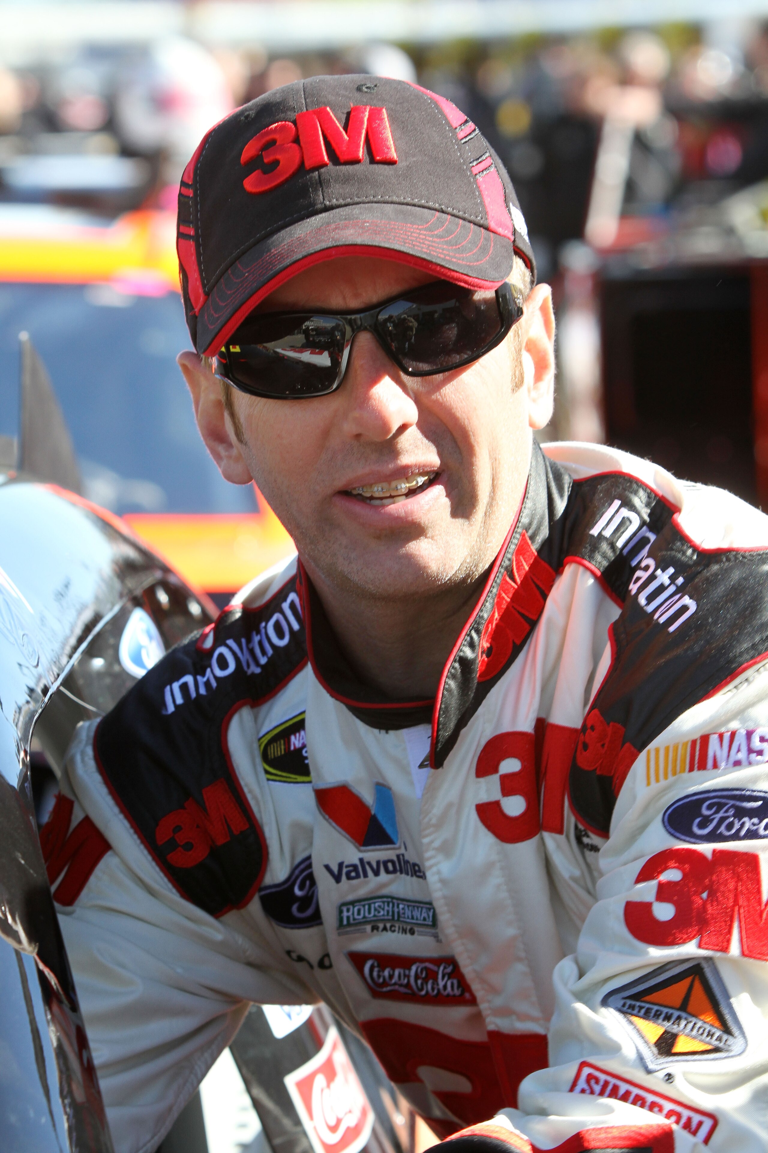 DAYTONA BEACH, FL - FEBRUARY 12: Greg Biffle, driver of the #16 3M Ford, pushes his car during practice for the NASCAR Sprint Cup Series Daytona 500 at Daytona International Speedway on February 12, 2011 in Daytona Beach, Florida. (Photo by Jerry Markla DAYTONA BEACH, FL - FEBRUARY 12: Greg Biffle, driver of the #16 3M Ford, pushes his car during practice for the NASCAR Sprint Cup Series Daytona 500 at Daytona International Speedway on February 12, 2011 in Daytona Beach, Florida. (Photo by Jerry Markla