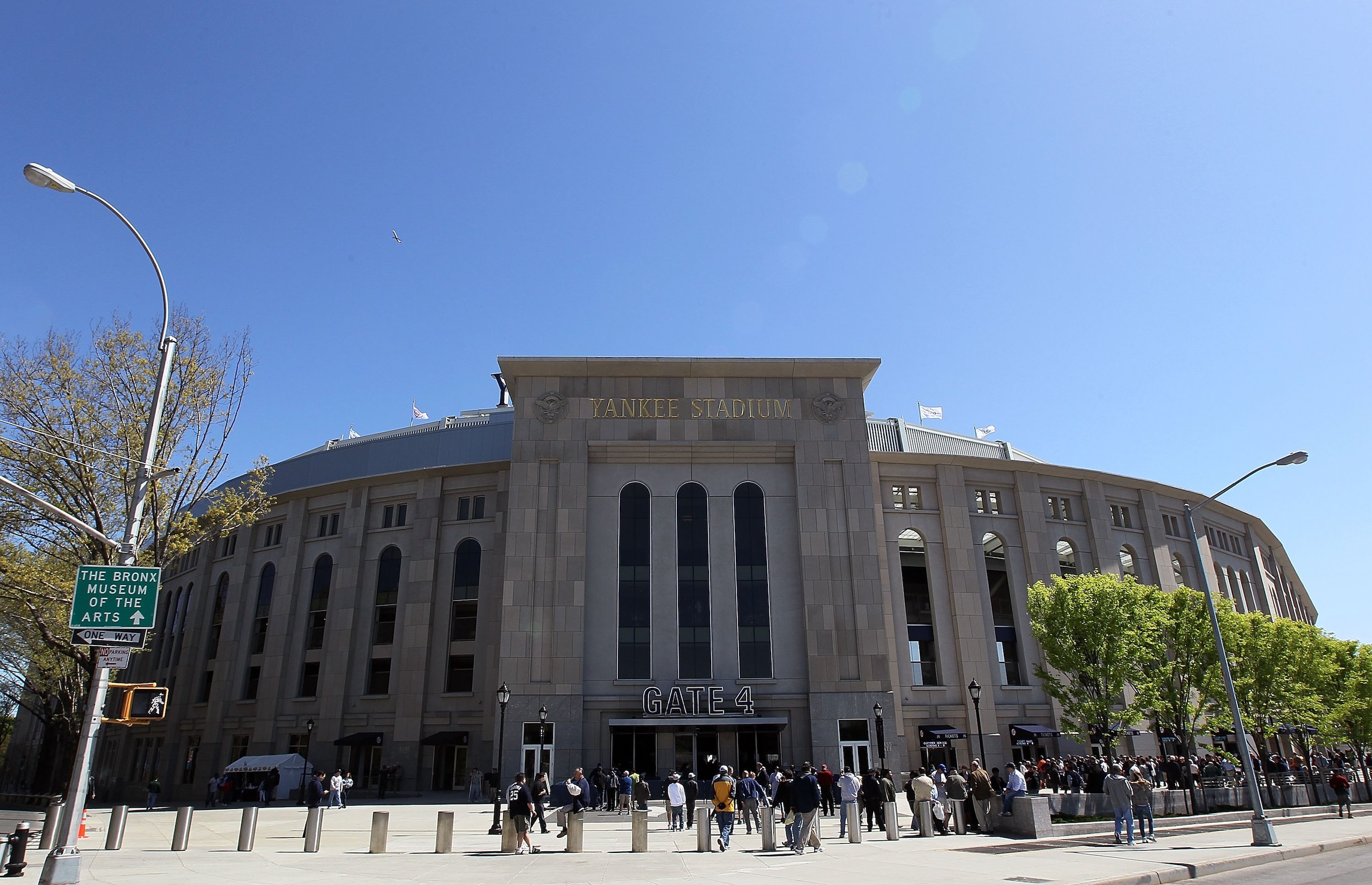 NEW YORK - APRIL 14:  Yankee Stadium is seen prior the New York Yankees hosting the Los Angeles Angels of Anaheim on April 14, 2010 in the Bronx borough of New York City.  (Photo by Jim McIsaac/Getty Images)