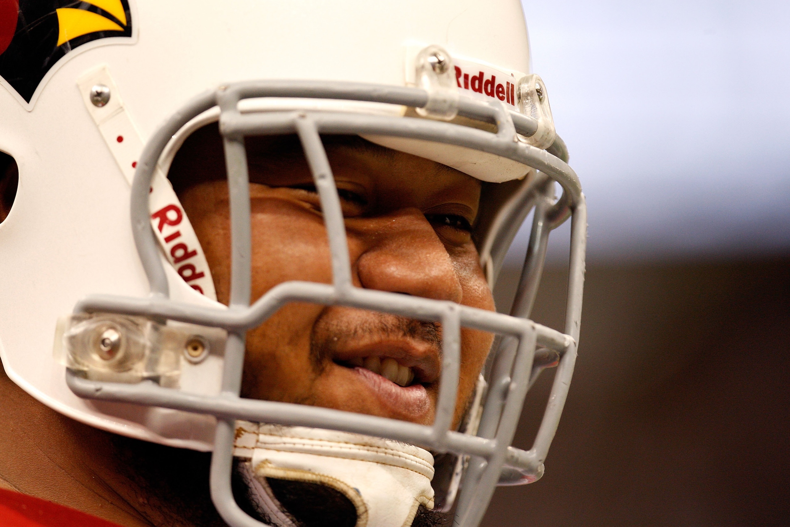 NEW ORLEANS - JANUARY 16:  Offensive guard Deuce Lutui #76 of the Arizona Cardinals looks on against the New Orleans Saints during the NFC Divisional Playoff Game at Louisana Superdome on January 16, 2010 in New Orleans, Louisiana. The Saints won 45-14. (