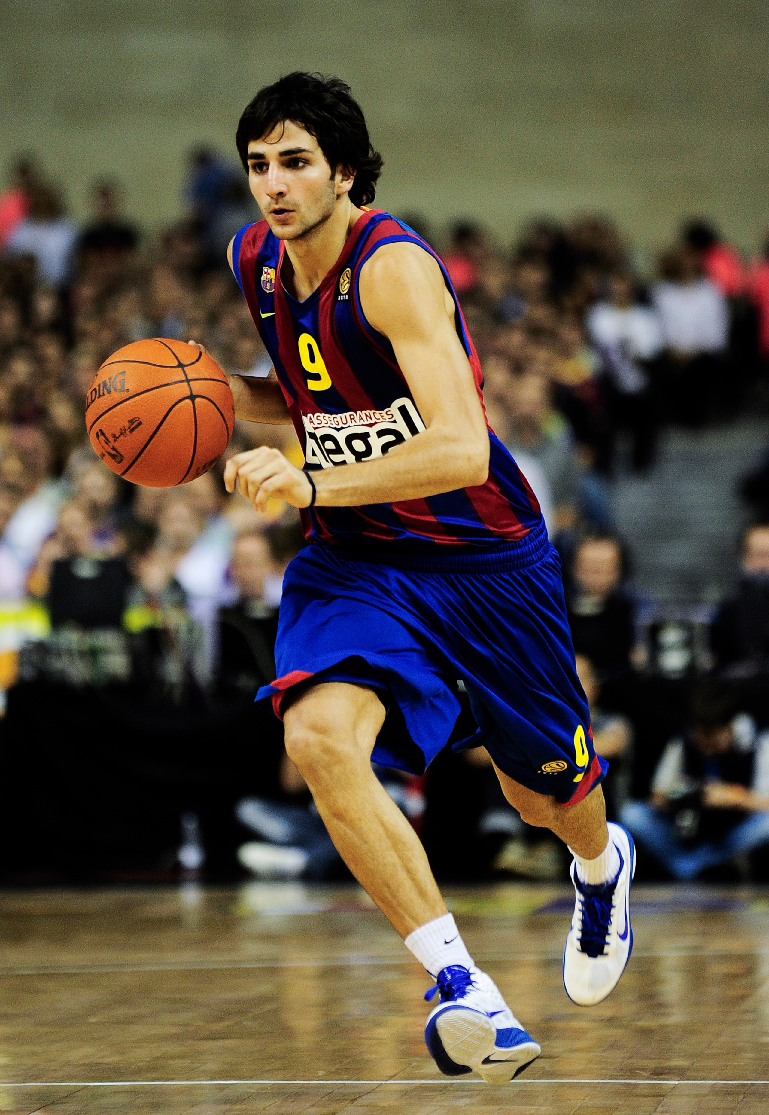 BARCELONA, SPAIN - OCTOBER 07: Ricky Rubio #9 of the Regal FC Barcelona in action during the NBA Europe Live match between Los Angeles Lakers and Regal FC Barcelona at the at Palau Blaugrana on October 7, 2010 in Barcelona, Spain. (Photo by David Ramos/ BARCELONA, SPAIN - OCTOBER 07: Ricky Rubio #9 of the Regal FC Barcelona in action during the NBA Europe Live match between Los Angeles Lakers and Regal FC Barcelona at the at Palau Blaugrana on October 7, 2010 in Barcelona, Spain. (Photo by David Ramos/
