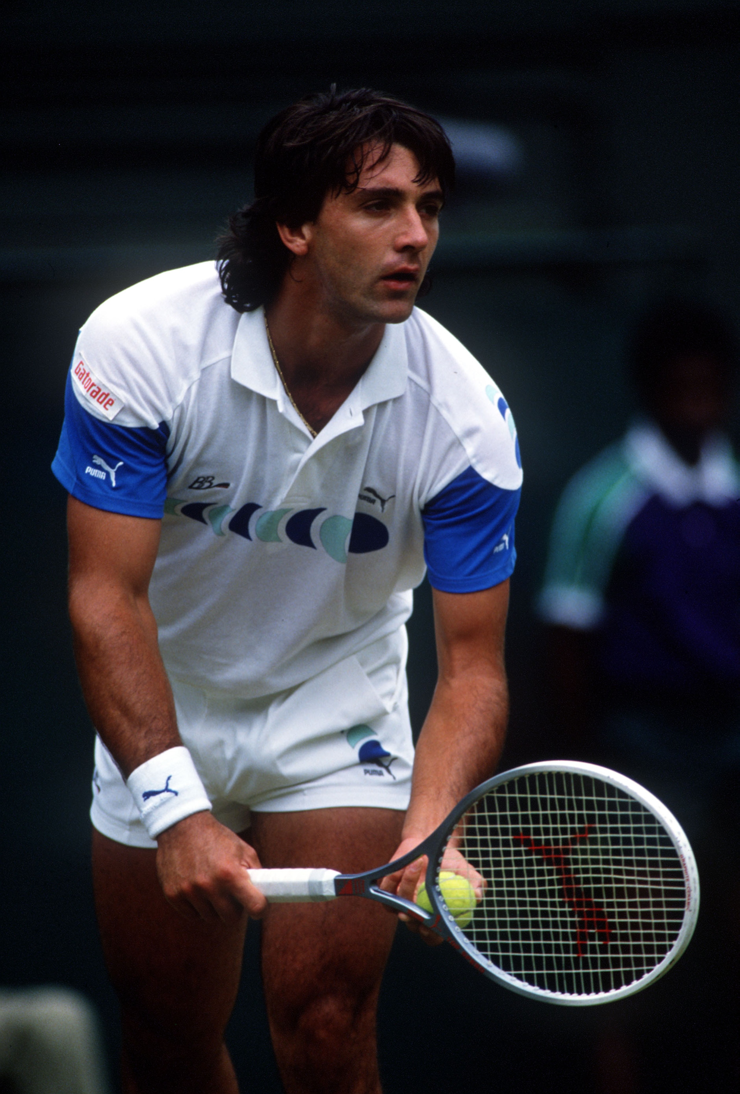 Jun 1988:  Slobodan Zivojinovic of Yugoslavia in action at the Wimbledon Lawn Tennis Championships, London. Mandatory Credit: Allsport UK/ALLSPORT