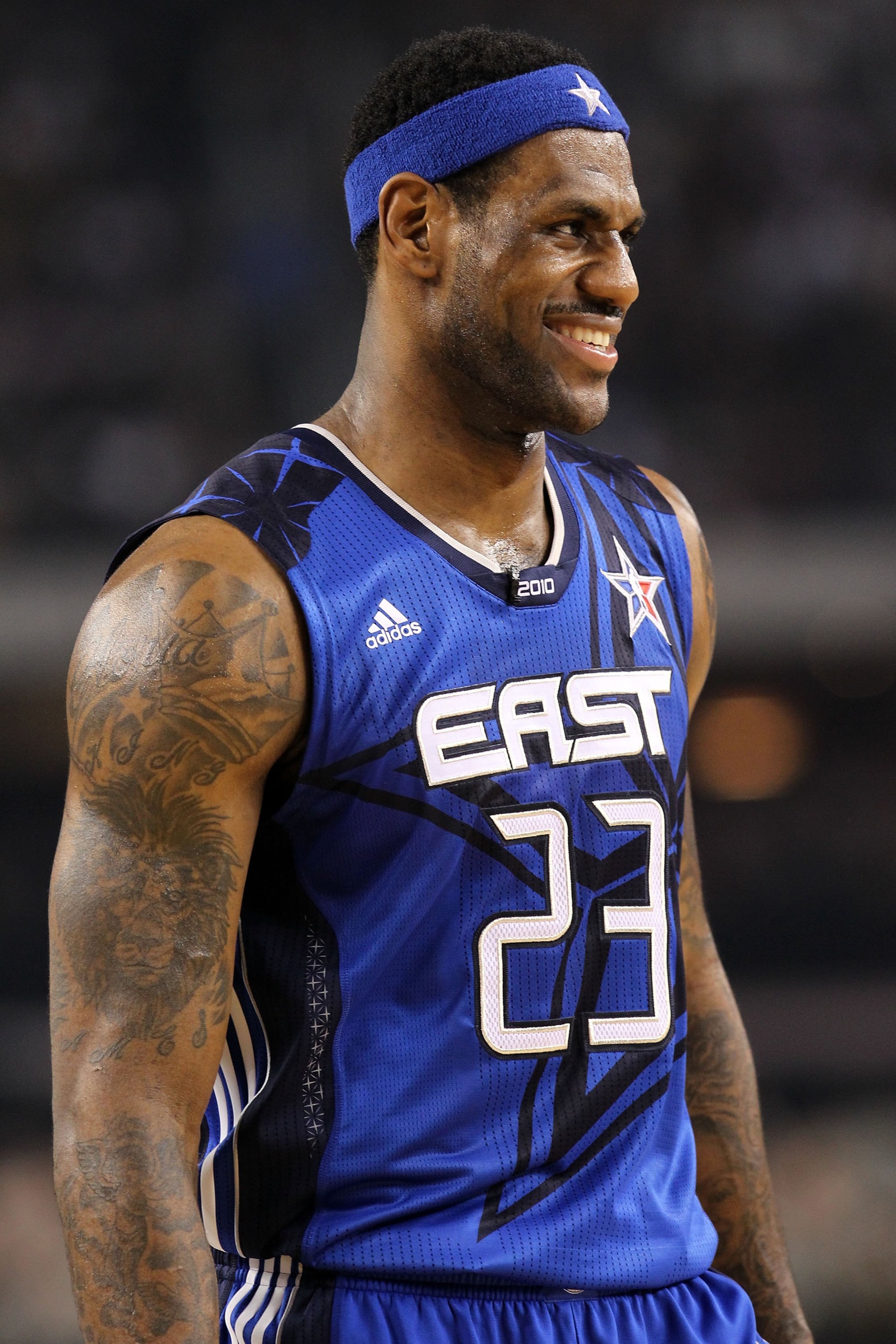 ARLINGTON, TX - FEBRUARY 14:  LeBron James #23 of the Eastern Conference looks on during the NBA All-Star Game, part of 2010 NBA All-Star Weekend at Cowboys Stadium on February 14, 2010 in Arlington, Texas. The Eastern Conference defeated the Western Conf