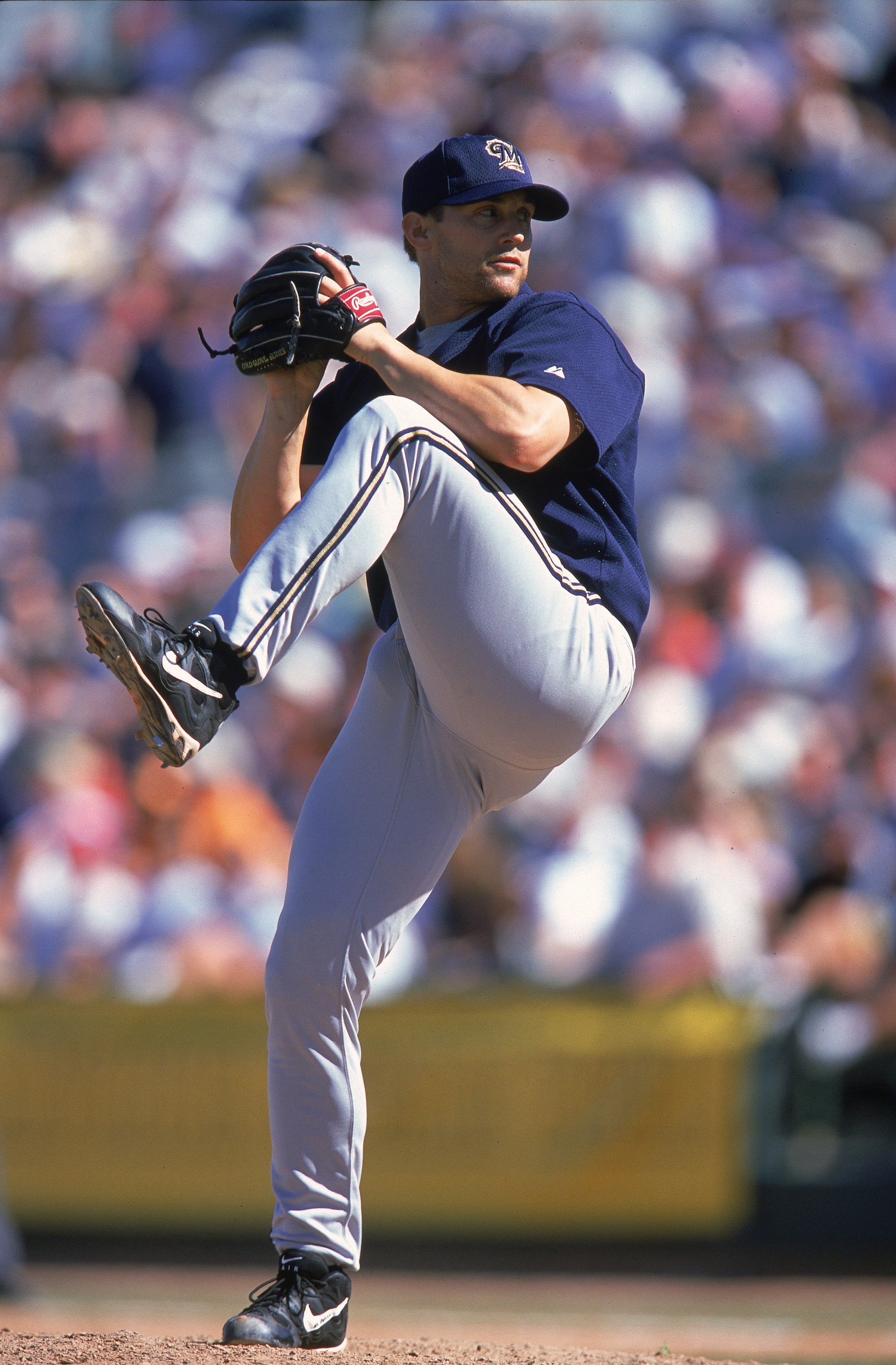 10 Mar 2000:  Pitcher Curtis Leskanic #39 of the Milwaukee Brewers winds up for the pitch during the Spring Training Game against the San Francisco Giants at the Scottsdale Stadium in Scottsdale, Arizona. The Giants defeated the Brewers 12-8. Mandatory Cr